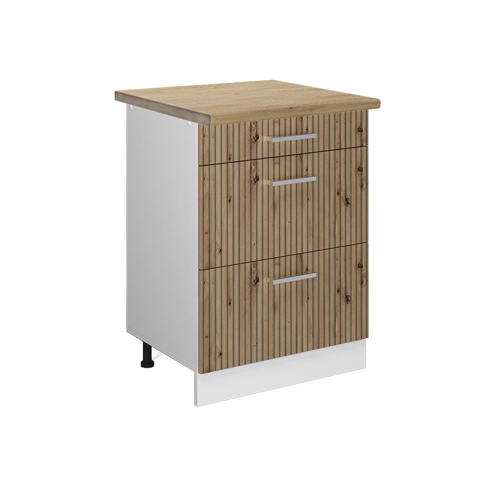 Vicco Unterschrank R-Line, Artisan-Eiche/Weiß, 60 cm günstig online kaufen