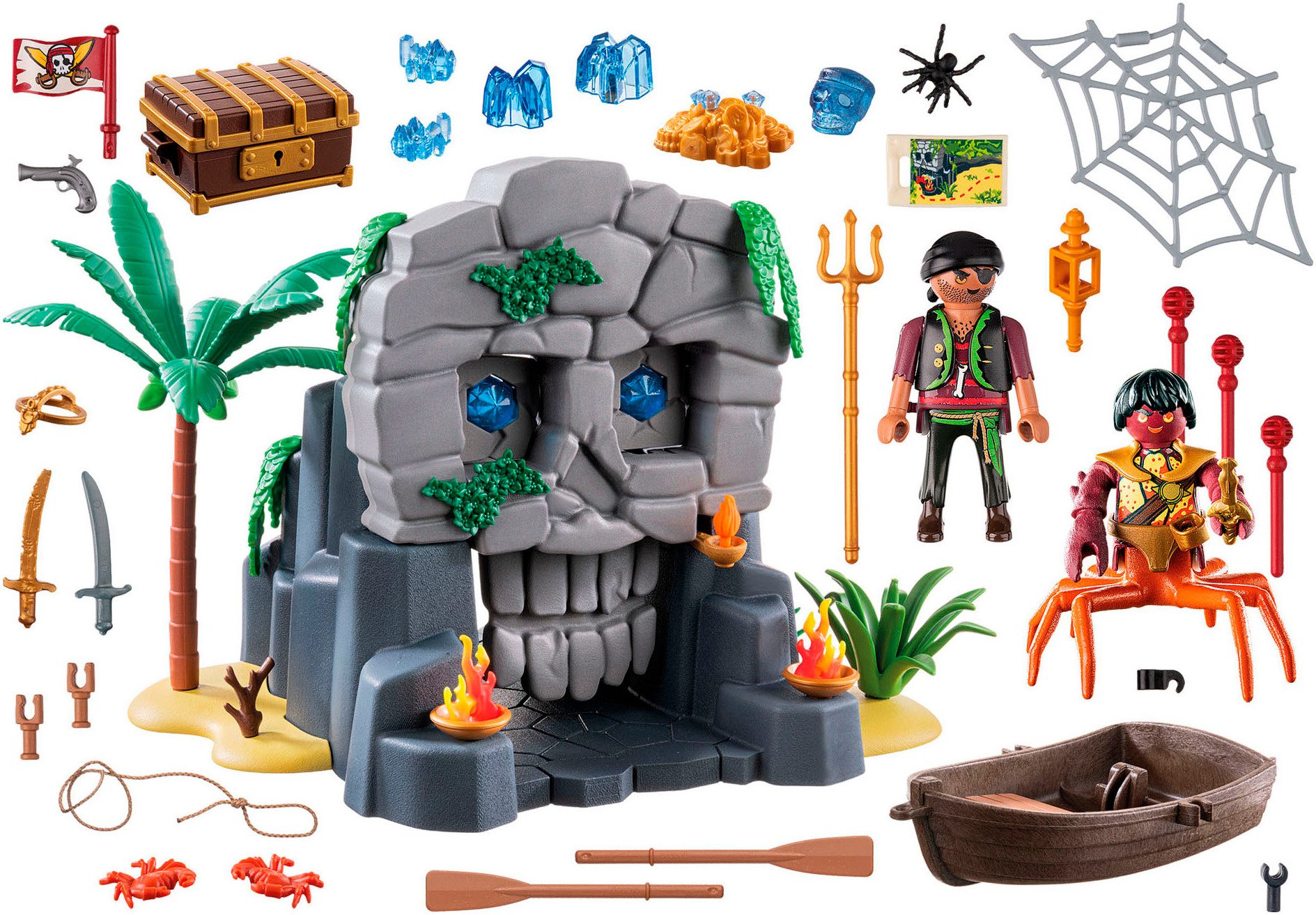 Playmobil® Totenkopfinsel (71531), Pirates Konstruktions-Spielset, (73 St), günstig online kaufen