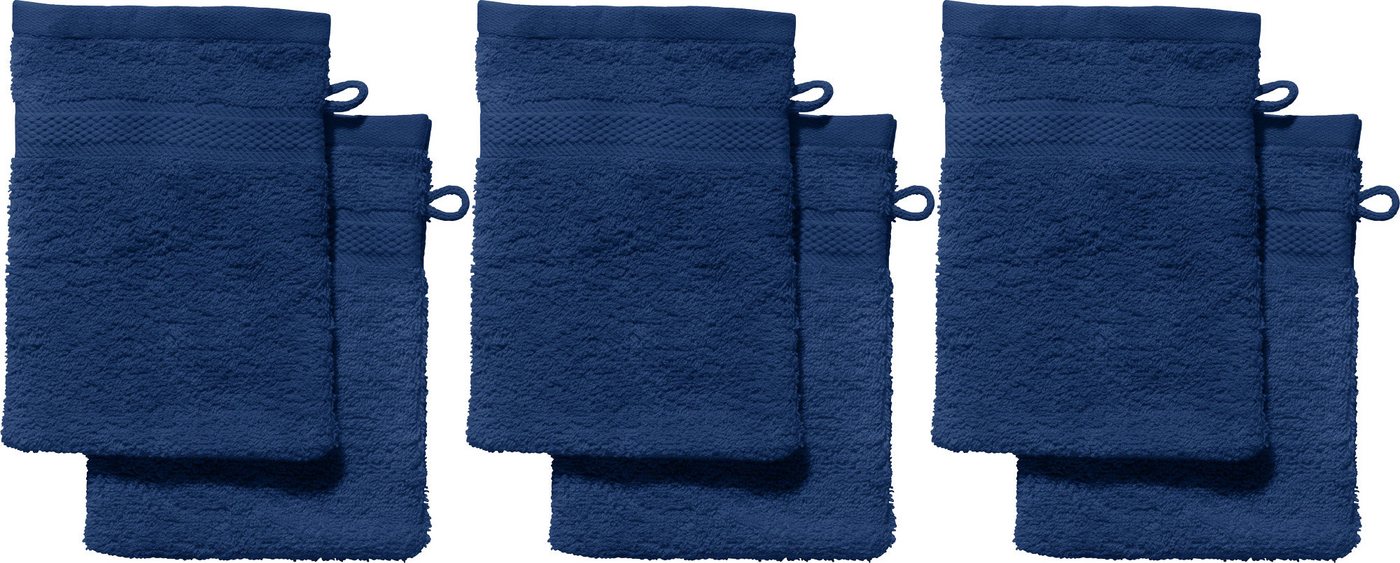 REDBEST Waschhandschuh Waschhandschuh "Chicago" 6er-Pack, Frottier, Walk-Frottier Uni