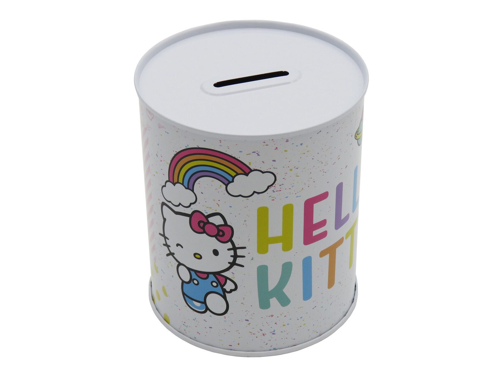 Hello Kitty Spardose 12 × 10 × 10 cm Metall Sparbüchse mit Schlitz für Münzen und Scheine, (1-tlg)