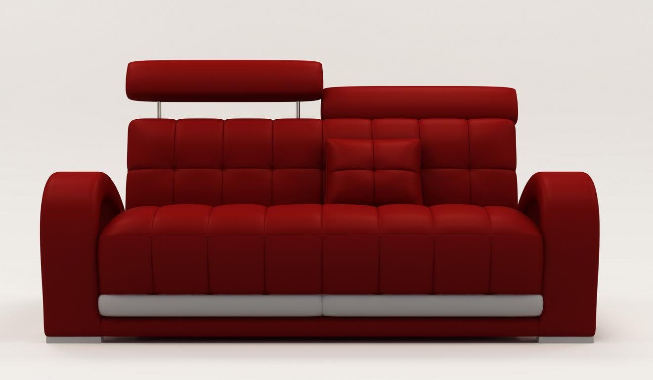 JVmoebel Sofa Ledersofa Couch Modern 3+2 2232 Sitzer Wohnlandschaft Made Europe Sofagarnitur, in