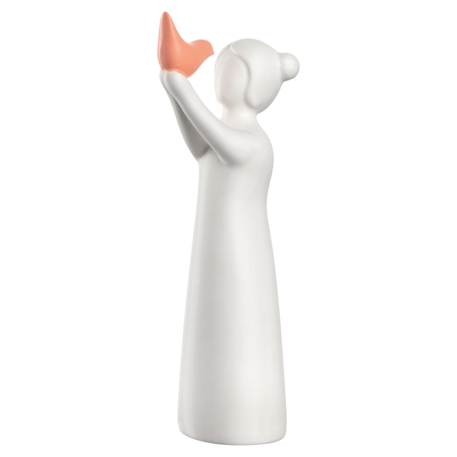 LEONARDO Dekofigur Mädchenfigur LUMINOSA, Weiß, H 18 cm, (1 St), matte Oberfläche