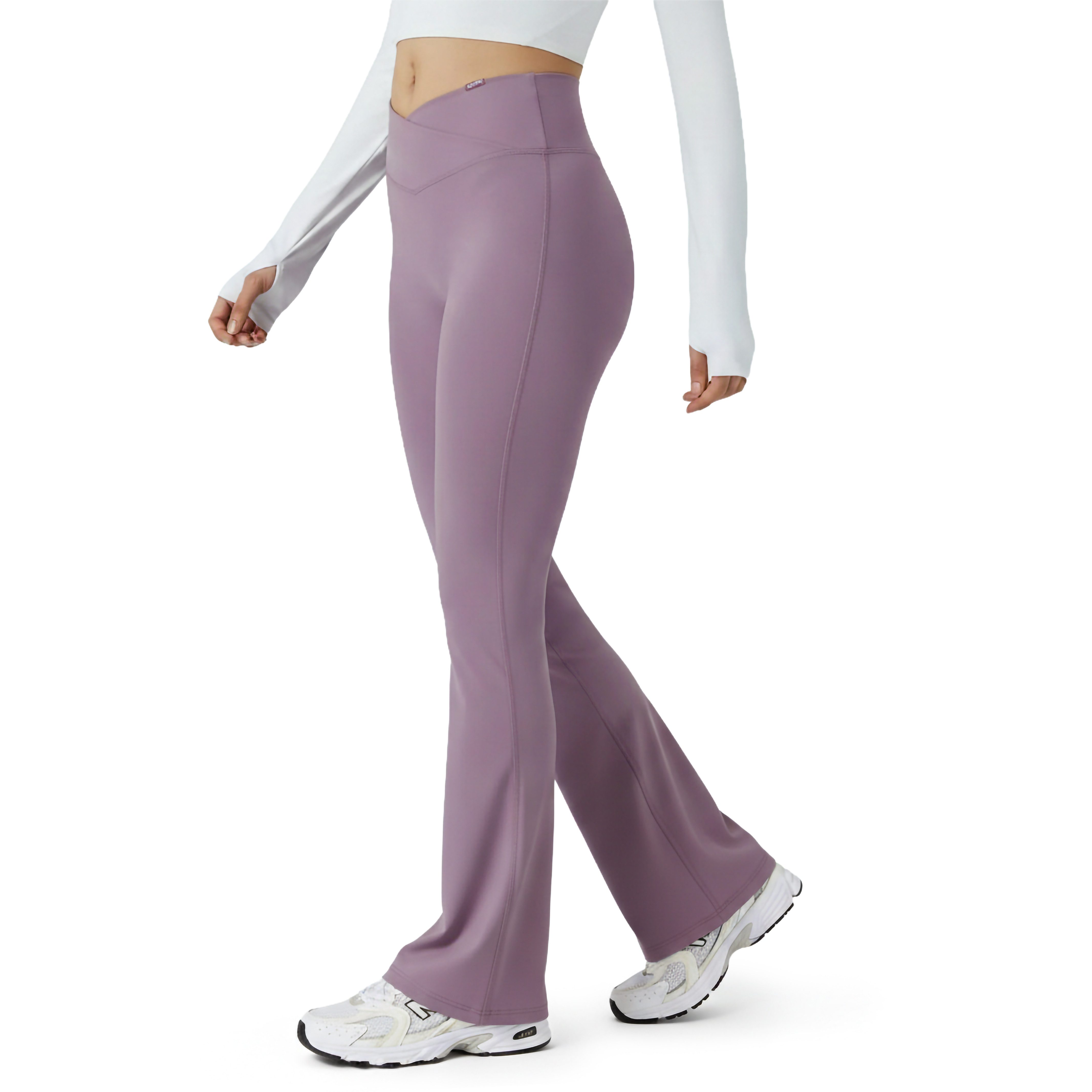 Smilodox Leggings SoftFeel Leonora, Bootcut Yogahose, atmungsaktiv & 4-Wege-Stretch High Waist Freizeithose, weiche Oberfläche, Yoga Pilates Stretching
