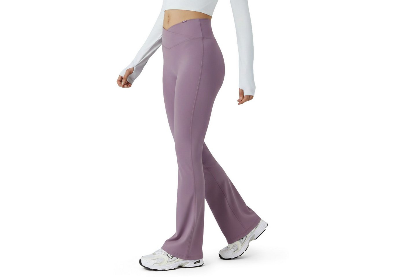 Smilodox Leggings SoftFeel Leonora, Bootcut Yogahose, atmungsaktiv & 4-Wege-Stretch High Waist Freizeithose, weiche Oberfläche, Yoga …