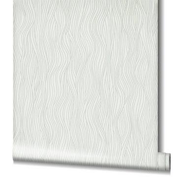 Marburg Vliestapete Serene Stripes, Streifen, moderne Vliestapete für Wohnzimmer Schlafzimmer Küche
