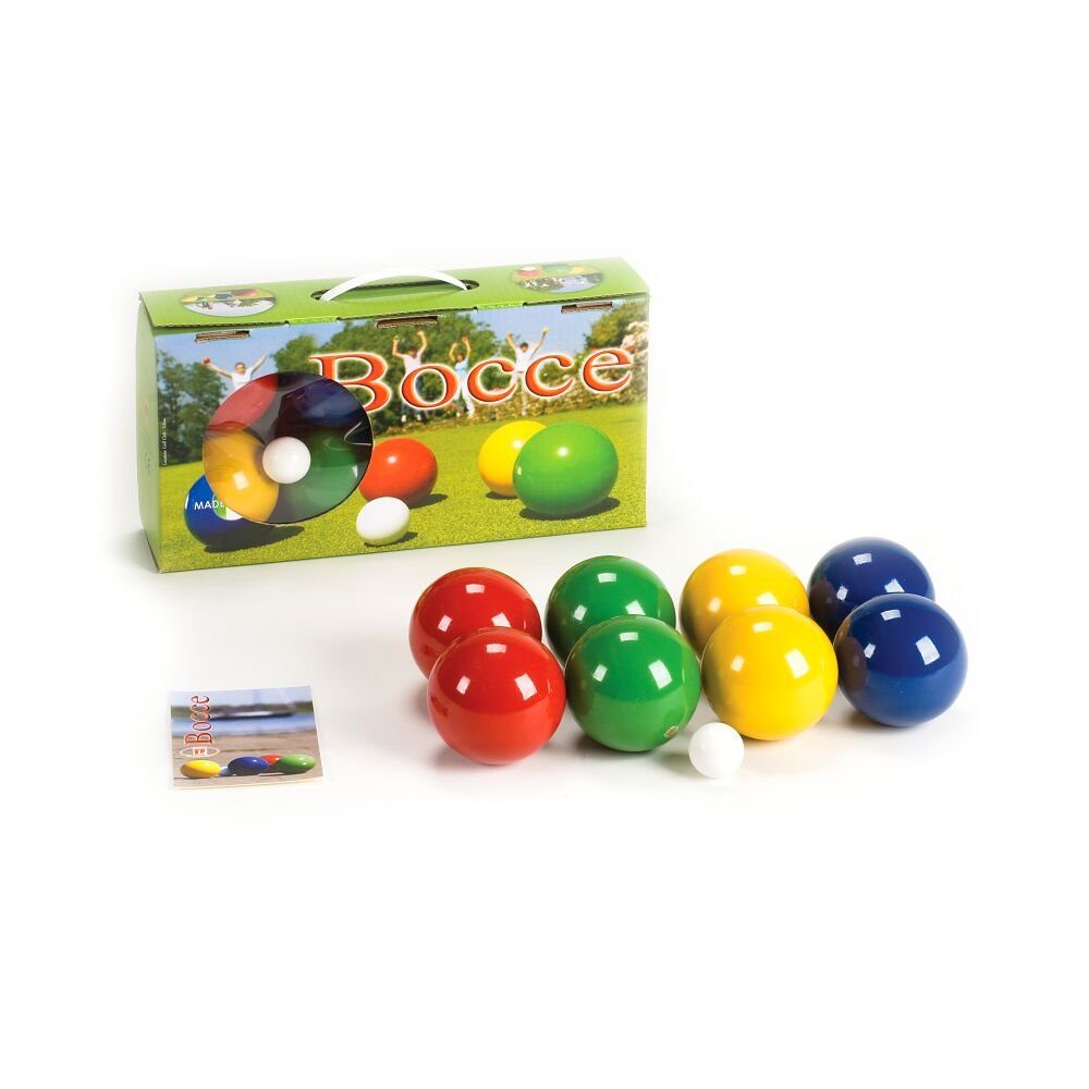 Londero Spielball Boccia aus Holz, Hochwertiges Boccia-Spiel mit lackierten Holzkugeln