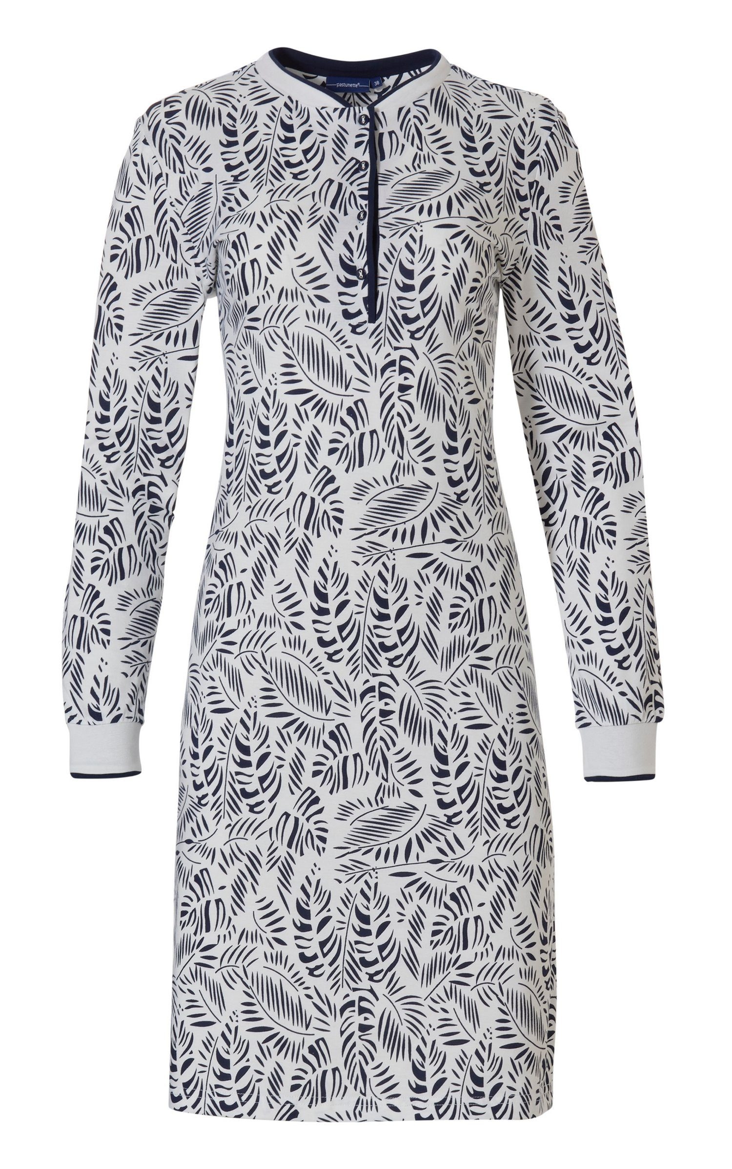 Pastunette Nachthemd Damen Nachthemd mit Knopfleiste langer Arm (1-tlg) auc günstig online kaufen