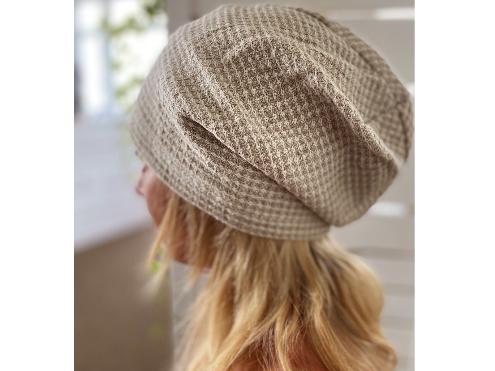 beties Beanie Leinen-Waffelpique Sauna (1-St., 1 Stück Beanie) Saunahut Sau günstig online kaufen