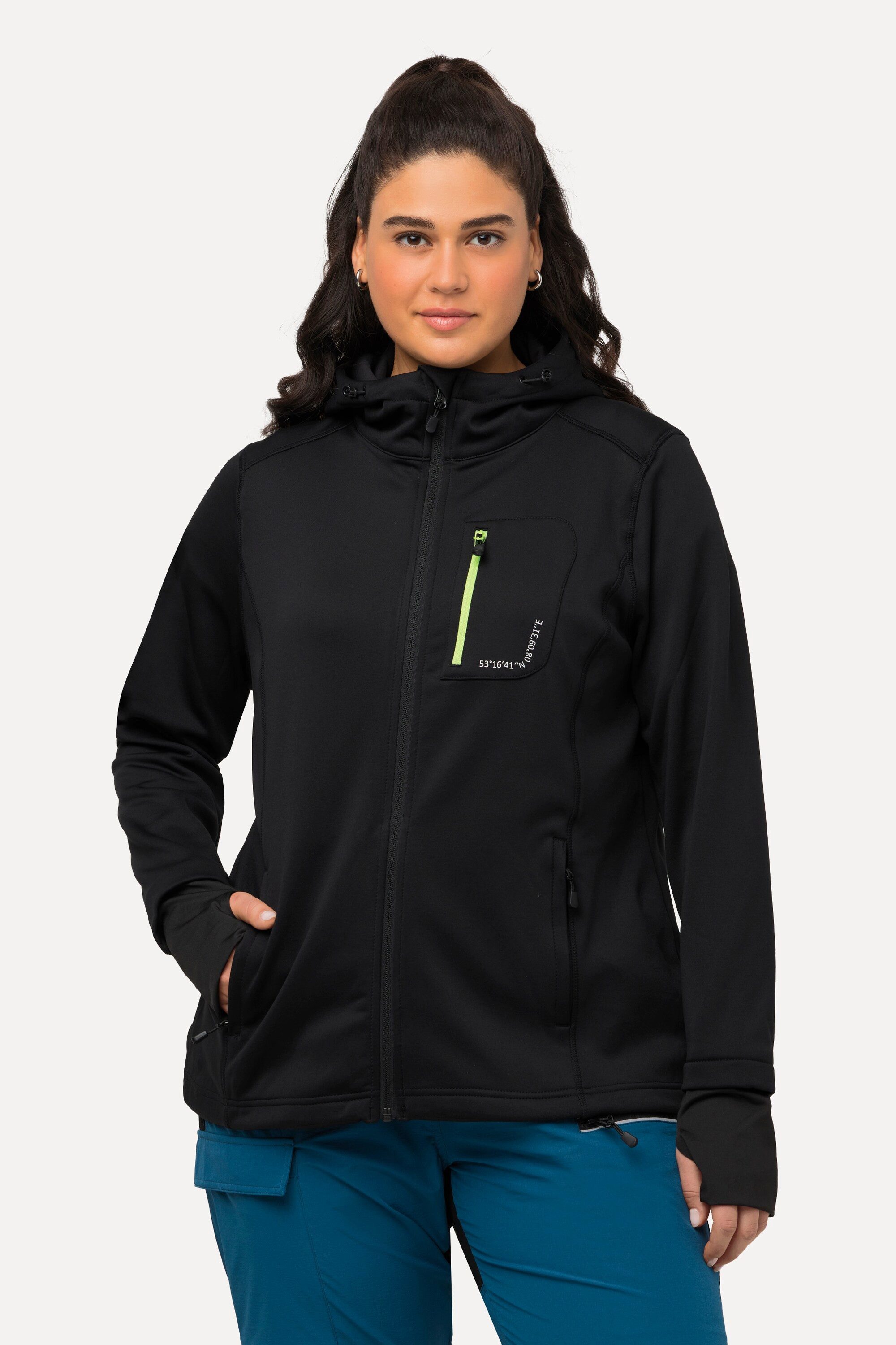 Ulla Popken Sweatjacke HYPRAR Sweatjacke Reflektordruck günstig online kaufen