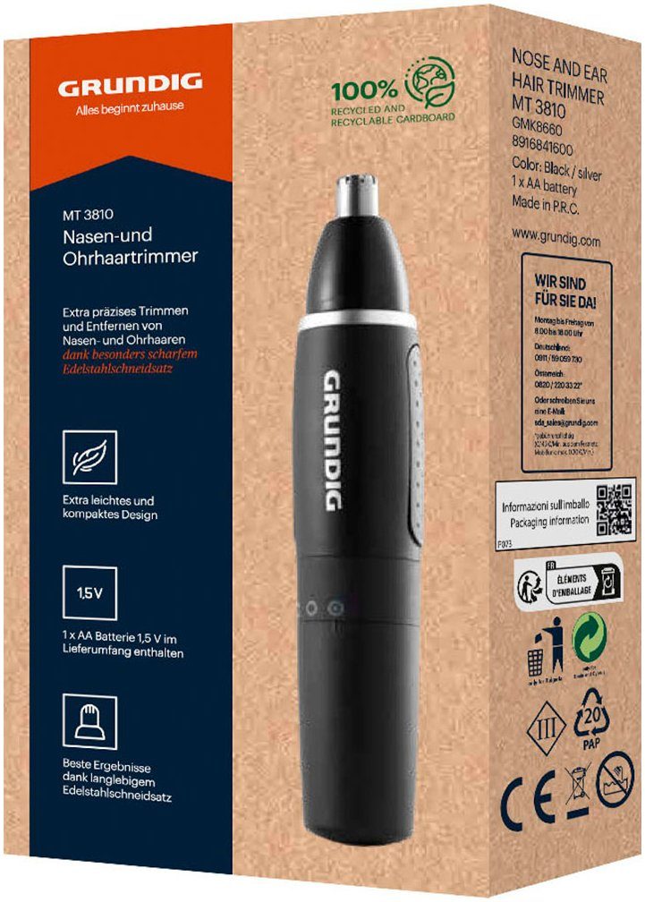 Grundig Nasen- und Ohrhaartrimmer Multi-Haartrimmer MT 3810