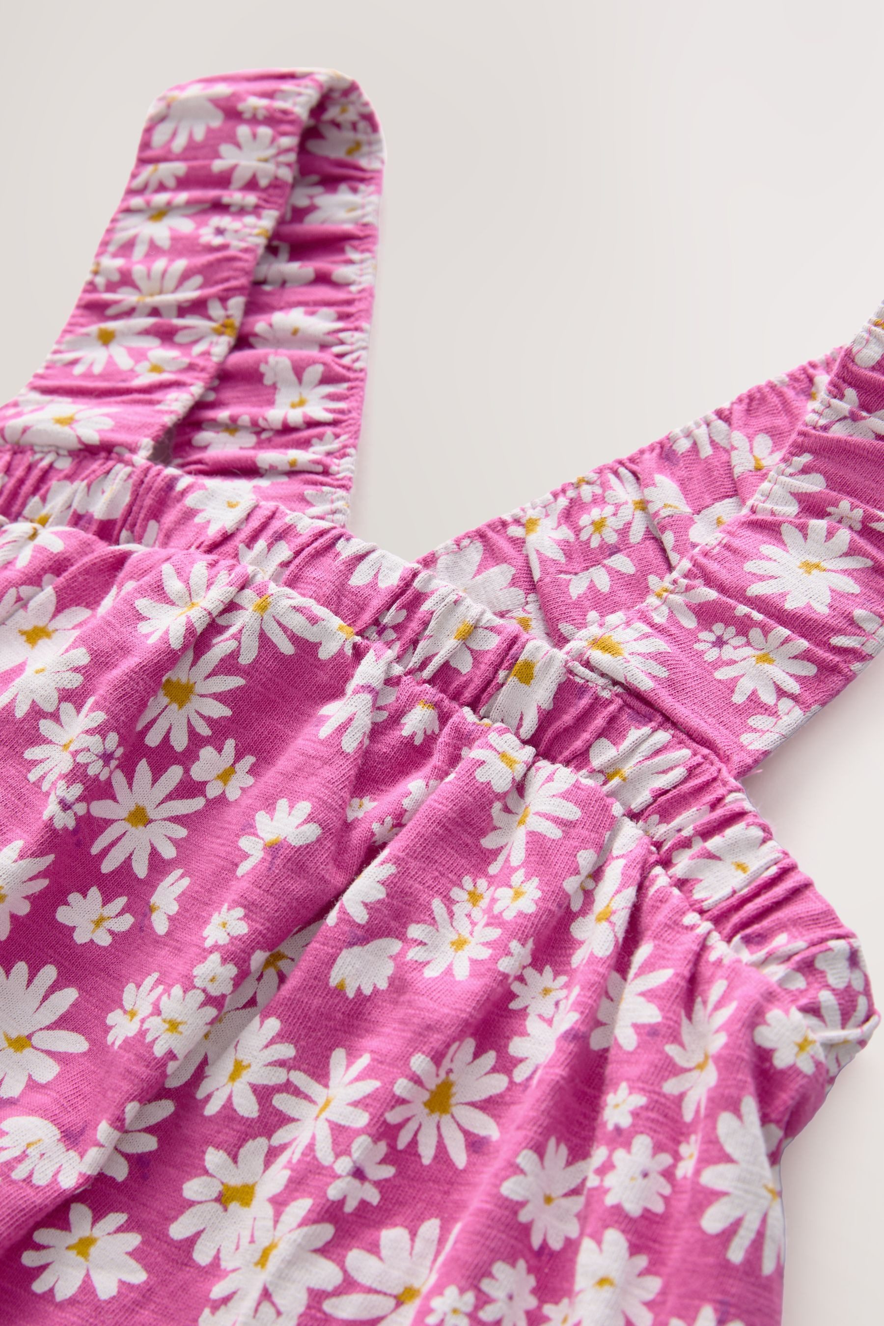 Next Jerseykleid Gerafftes Träger-Sonnenkleid aus 100 % günstig online kaufen