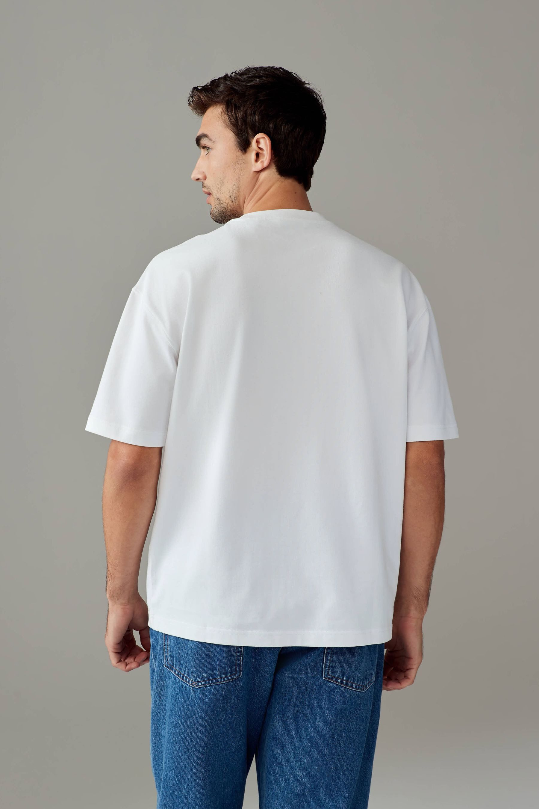 Next T-Shirt Superweiches, schweres T-Shirt mit günstig online kaufen