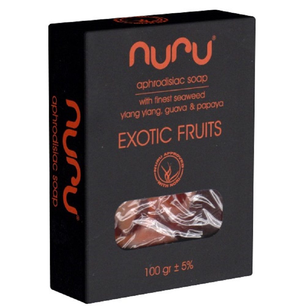NURU Feste Duschseife Exotic Fruits, 1-tlg., Aphrodisiac Soap, glitschige erotische Seife