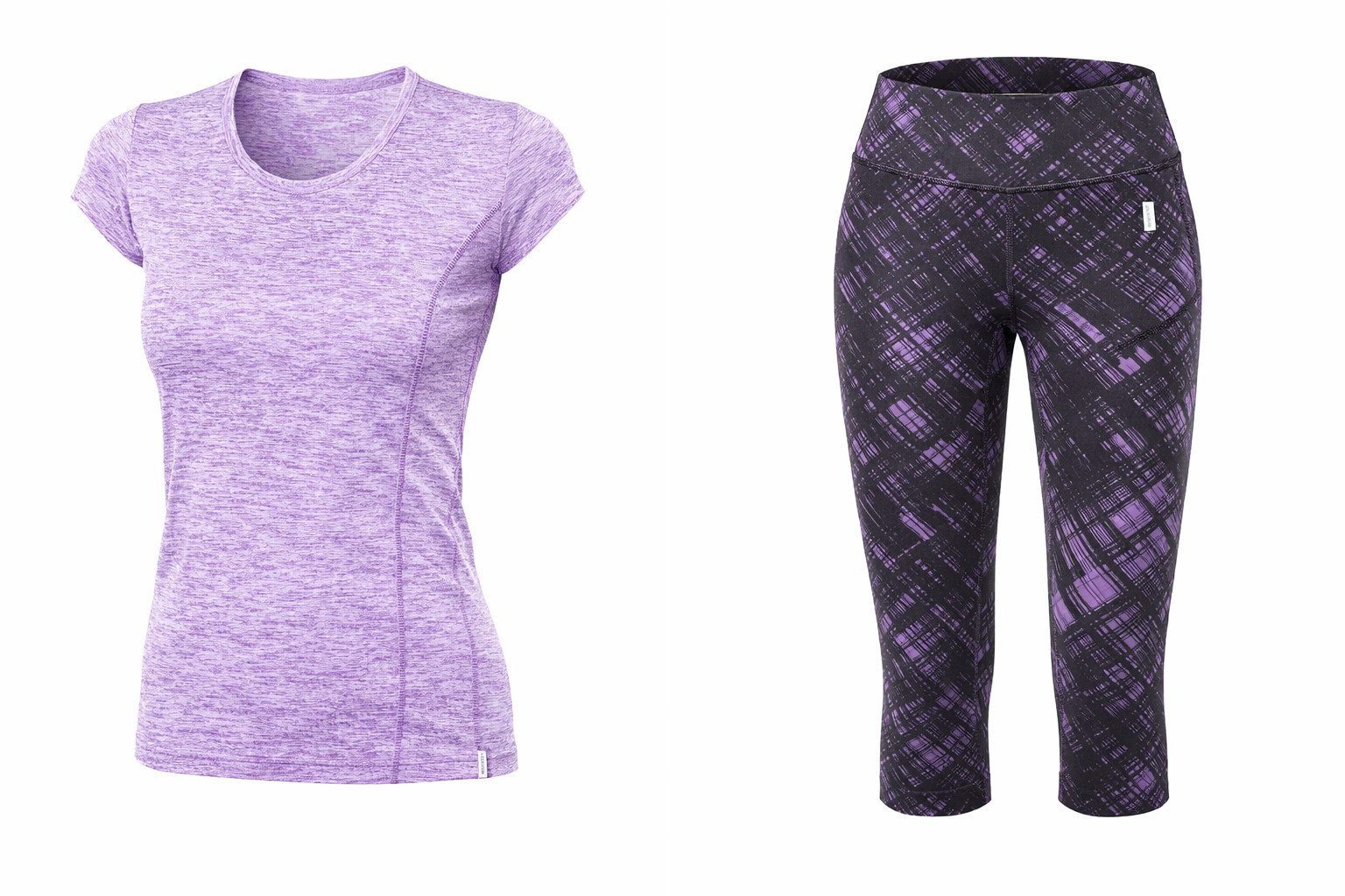 Kaiser24 Trainingsanzug Damen Fitness Set Shirt & 3/4 Leggings elastisch