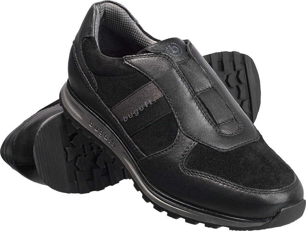 bugatti Slipper aus weichem Nappa- und Veloursleder günstig online kaufen