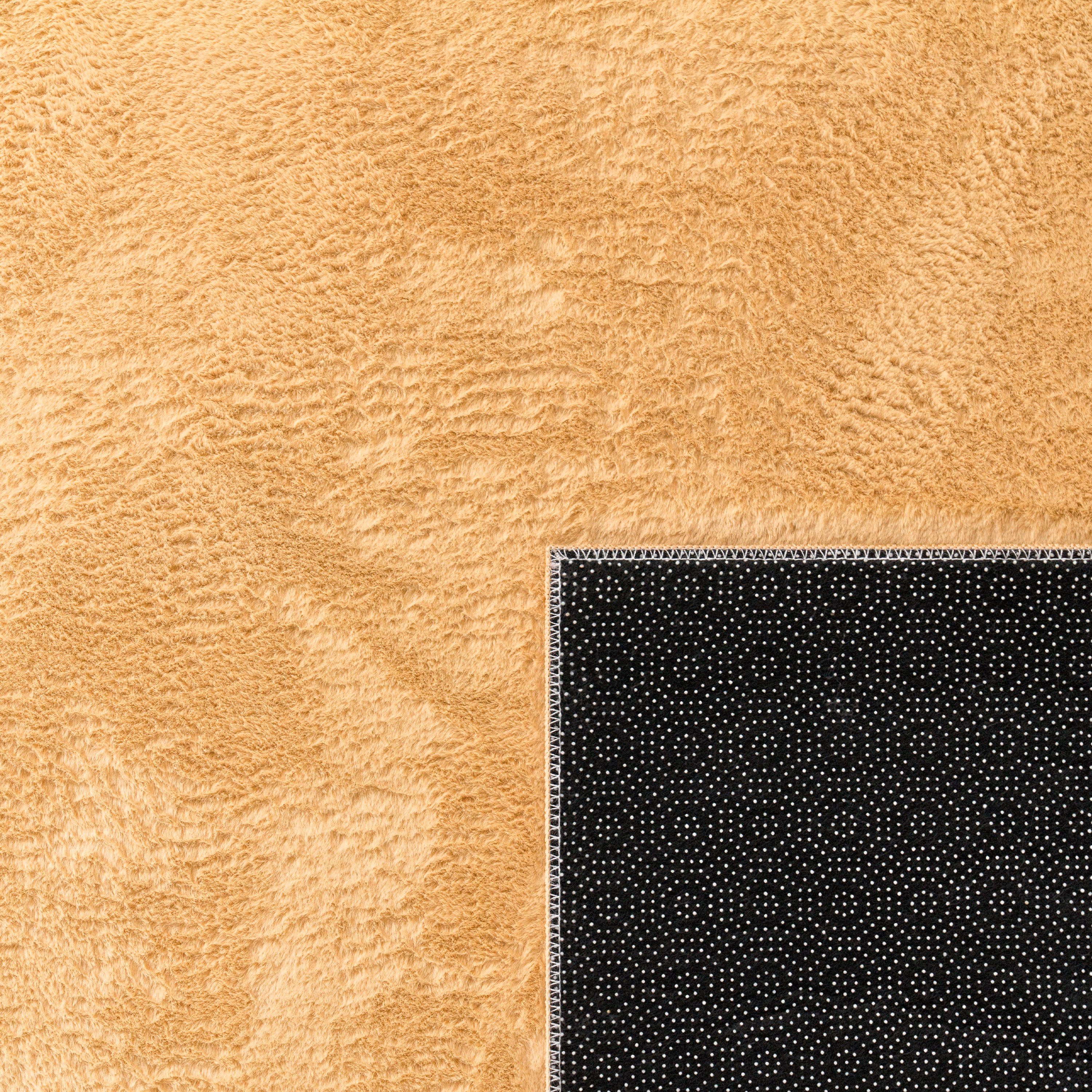 Paco Home Fellteppich Kunstfell Soft 380, rechteckig, Höhe: 14 mm, Langflor, Kuschelteppich - besonders weich, Uni-Farben