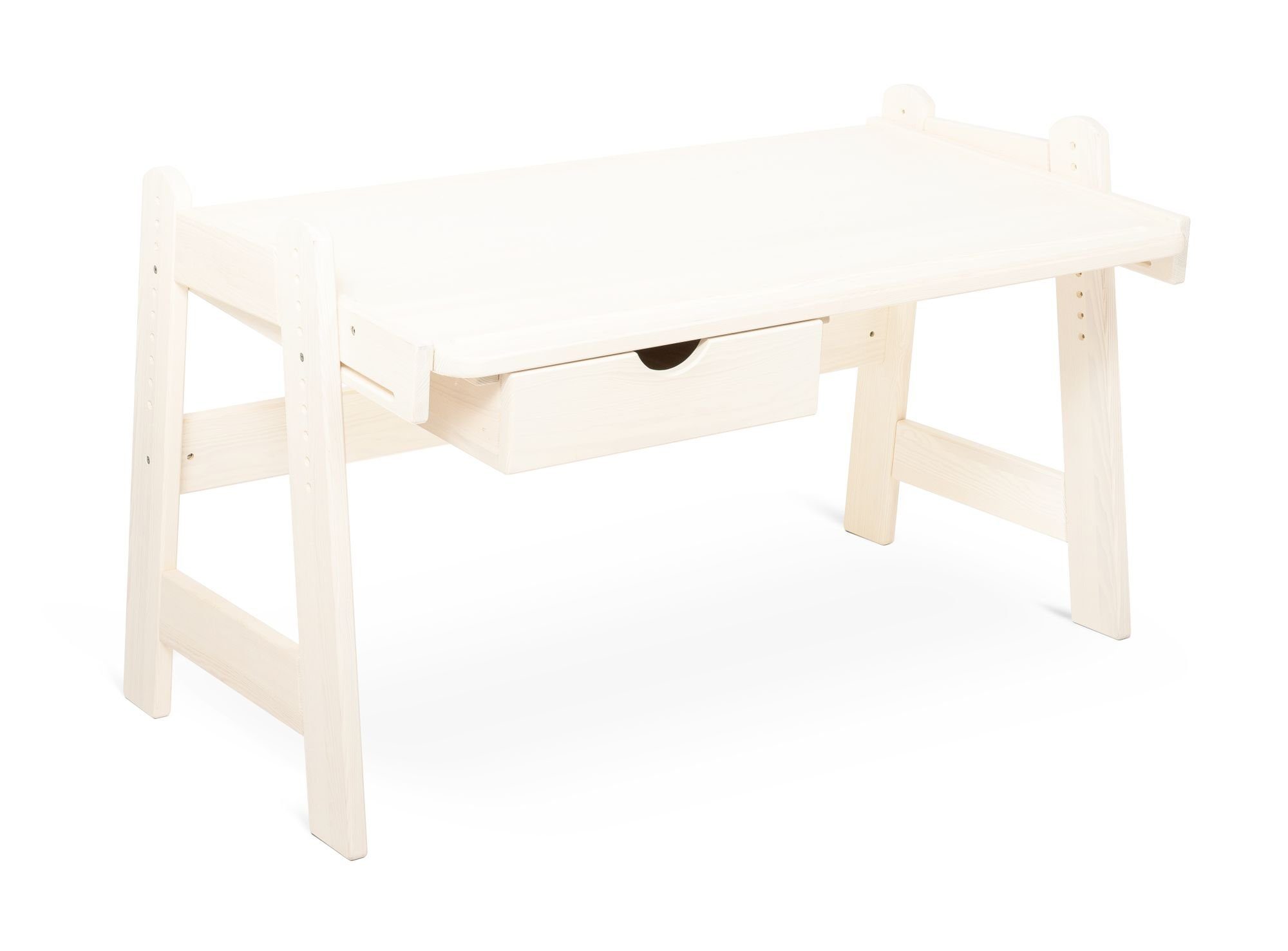 BioKinder - Das gesunde Kinderzimmer Kinderschreibtisch Leon, 120x70 cm, höhenverstellbar von 50-75 cm mit Schublade