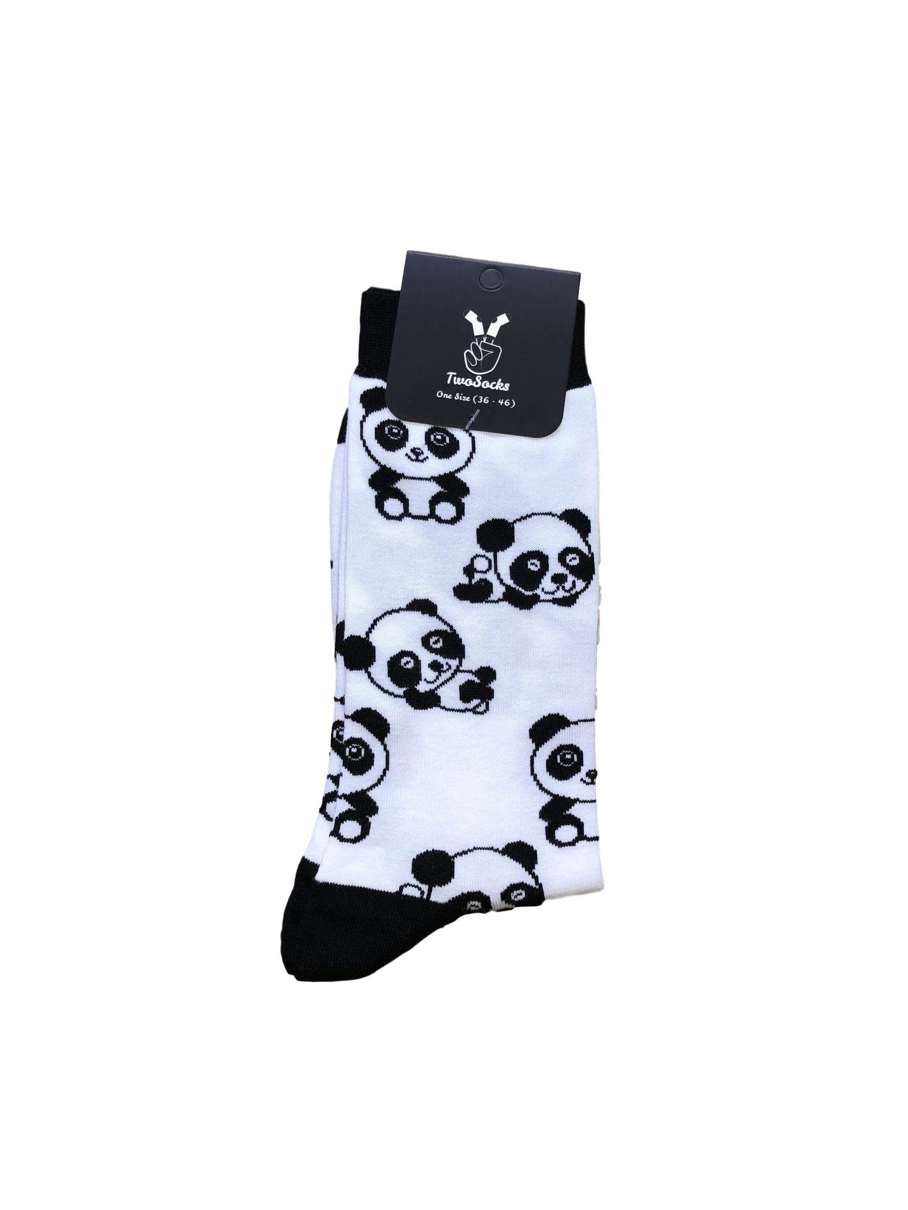 TwoSocks Freizeitsocken Panda Socken lustige Socken Herren & Damen, Einheitsgröße