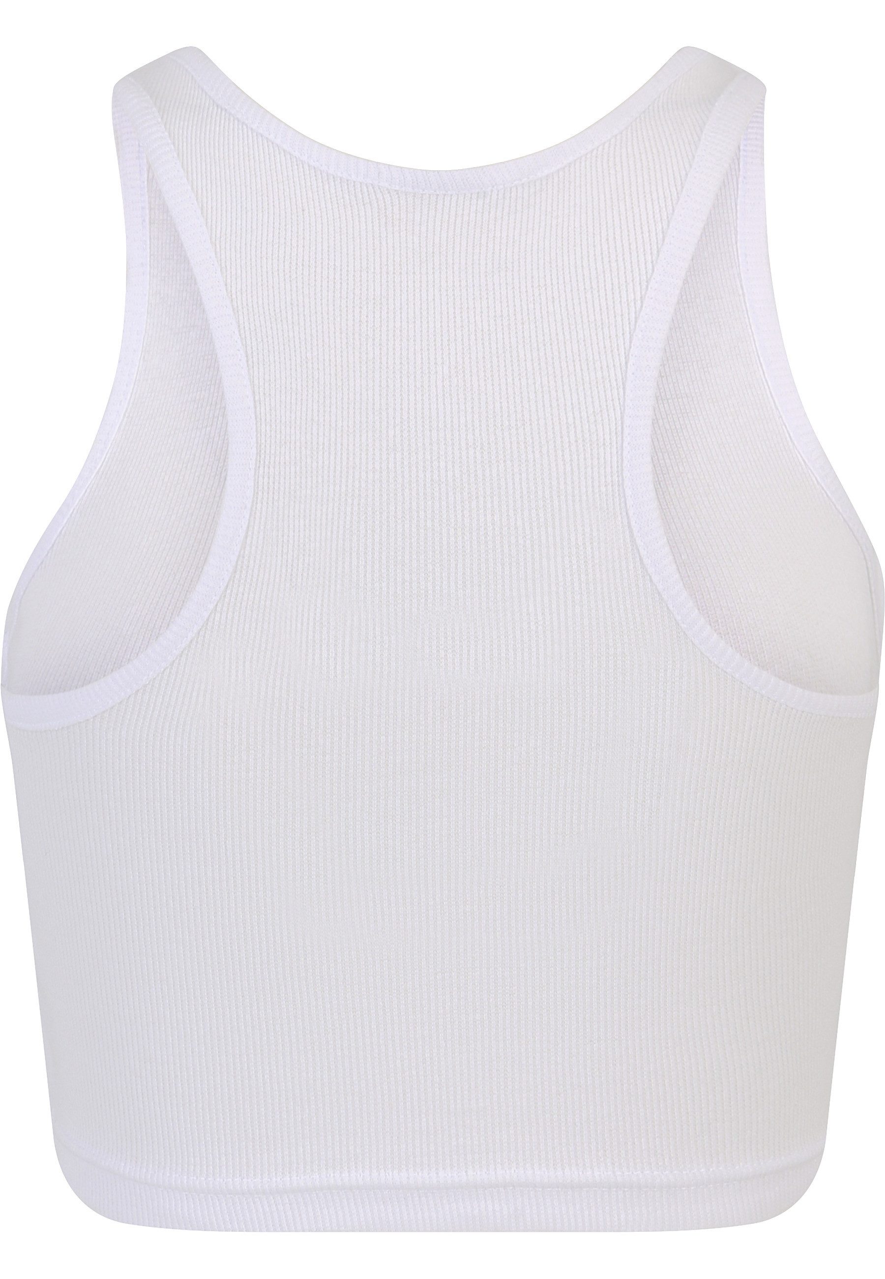 URBAN CLASSICS Muskelshirt Urban Classics Damen Ladies Cropped Rib Top 2-Pack (1-tlg)