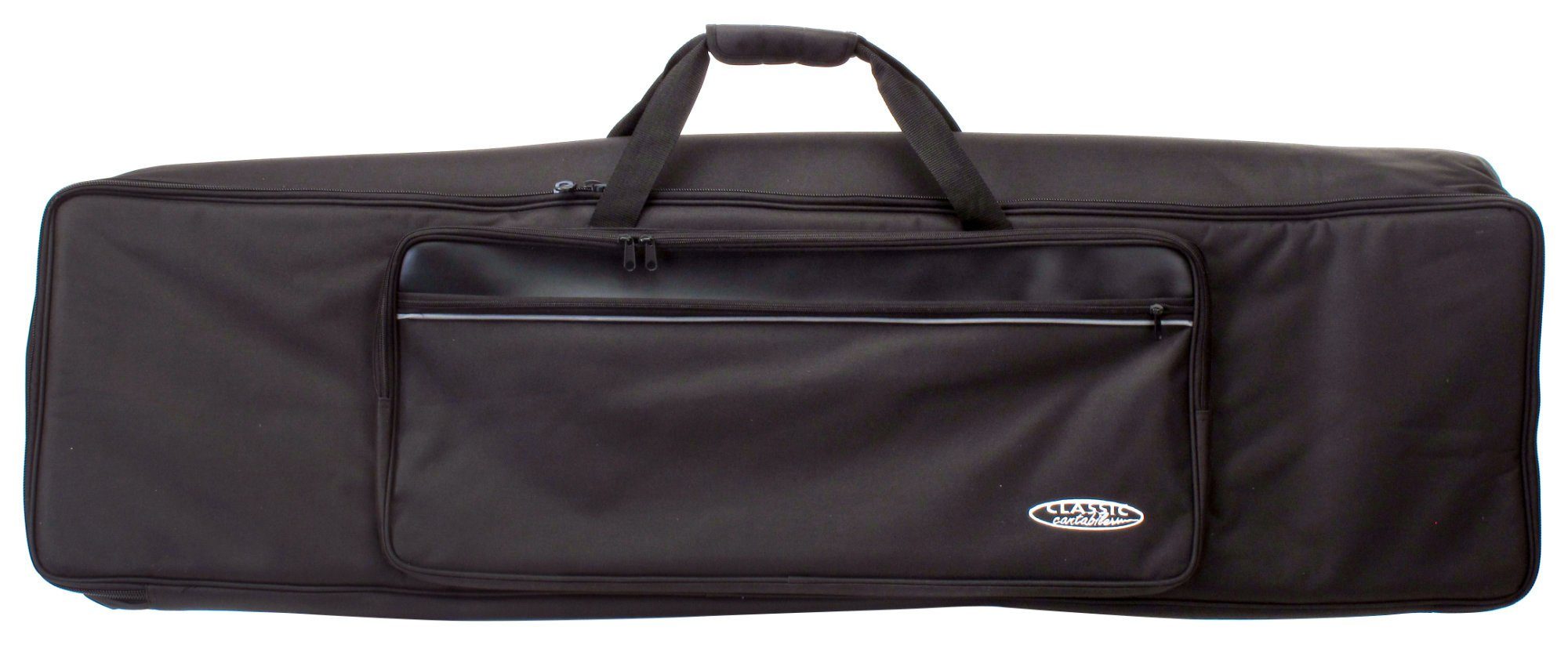 Classic Cantabile Piano-Transporttasche KT-E Keyboardtasche - Innenmaße 128 x 32 x 12 cm, Schaumstoffpolsterung, reiß- und wasserfest mit Rucksackgurte