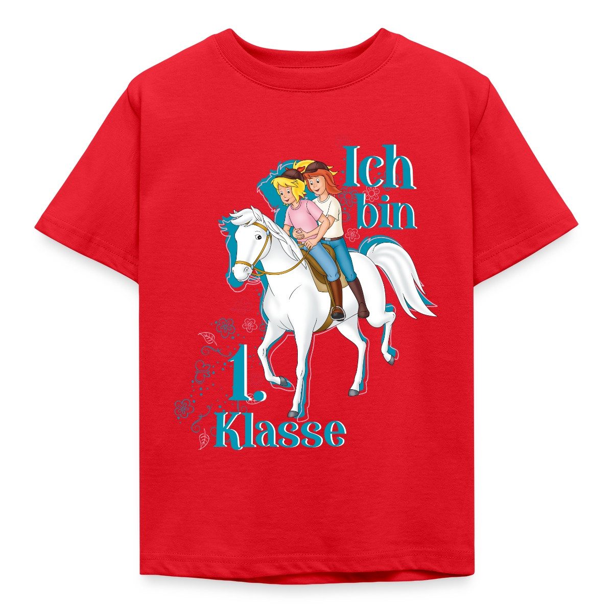 Spreadshirt T-Shirt Bibi und Tina Ich Bin 1. Klasse Kinder T-Shirt (1-tlg)