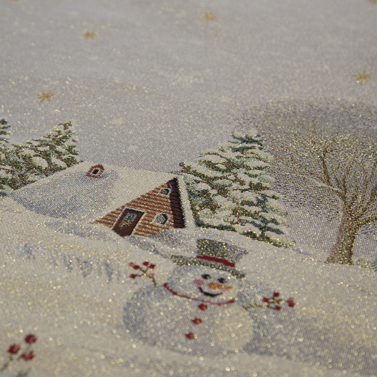 Eurofirany Kissenbezug Winter Weihnachten 45x45 Kissenbezüge Gobelin Kissen günstig online kaufen