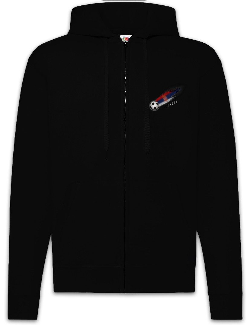 Sweatjacke Serbia Football Comet I Zipper Hoodie Serbien Serbisch Serbische