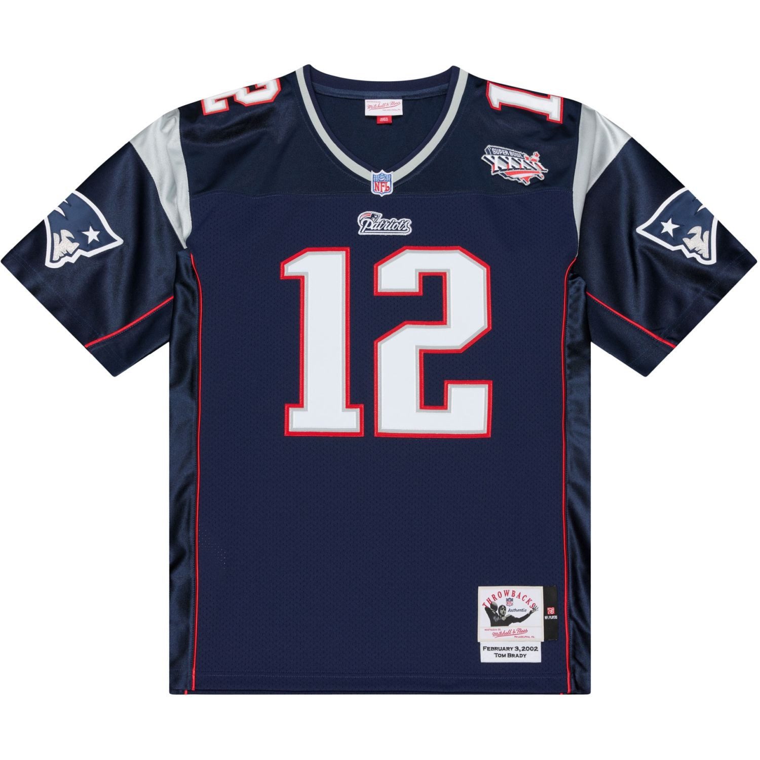 Mitchell & Ness Footballtrikot NFL Authenic Jersey New England Patriots 2001 Tom