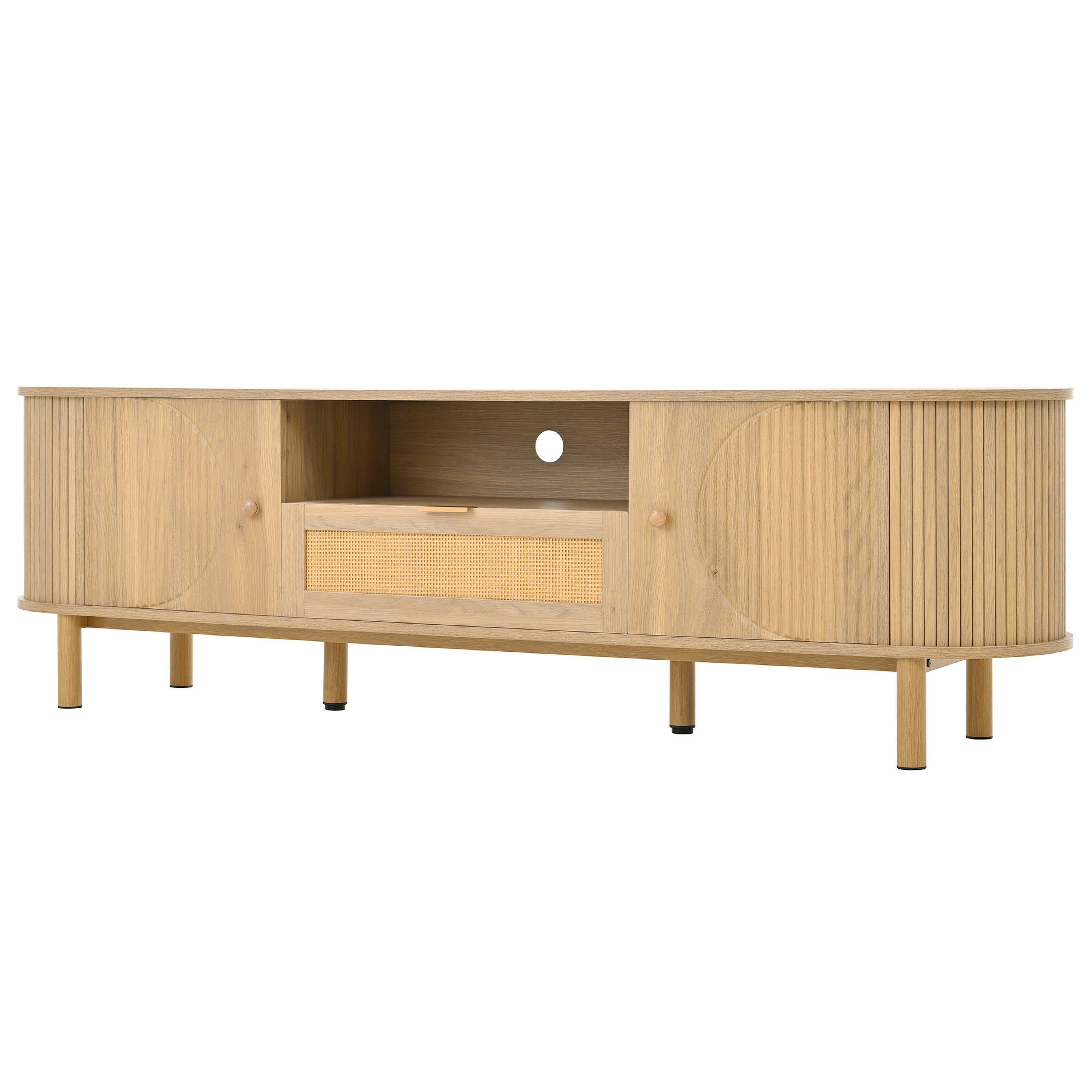 BlingBin TV-Schrank Wohnzimmermöbel (1-St., mit Rattanschubladen, günstig online kaufen