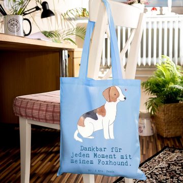 Mr. & Mrs. Panda Tragetasche Foxhound Moment - Sky Blue - Geschenk, Beuteltasche, Hunderasse, Rass (1-tlg), Modisches Design