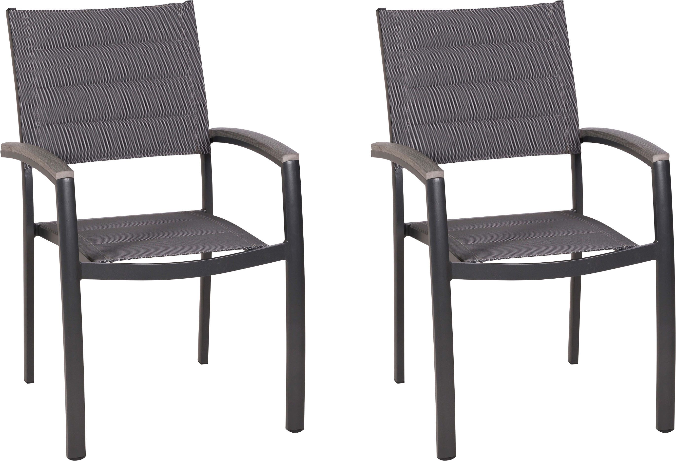 MERXX Gartensessel Pisa (Set, 2-St), Armlehnen aus Kunststoff