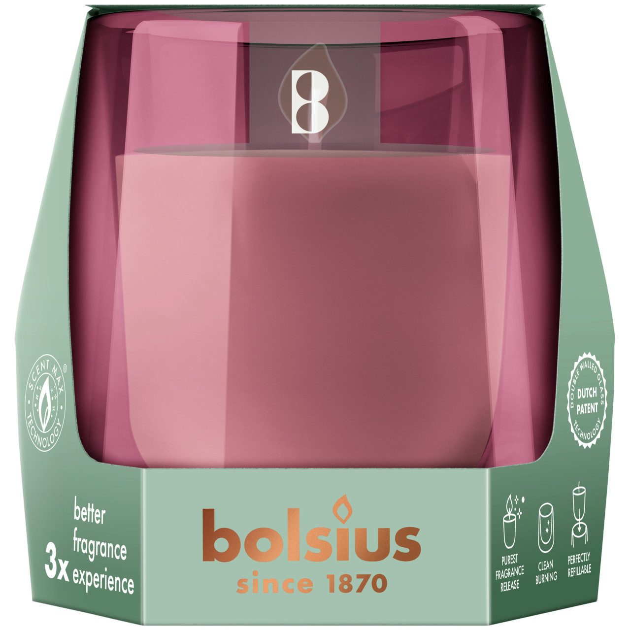 Bolsius Duftkerze Bolsius Cleanlight Duftglas Starterkit zedernholz