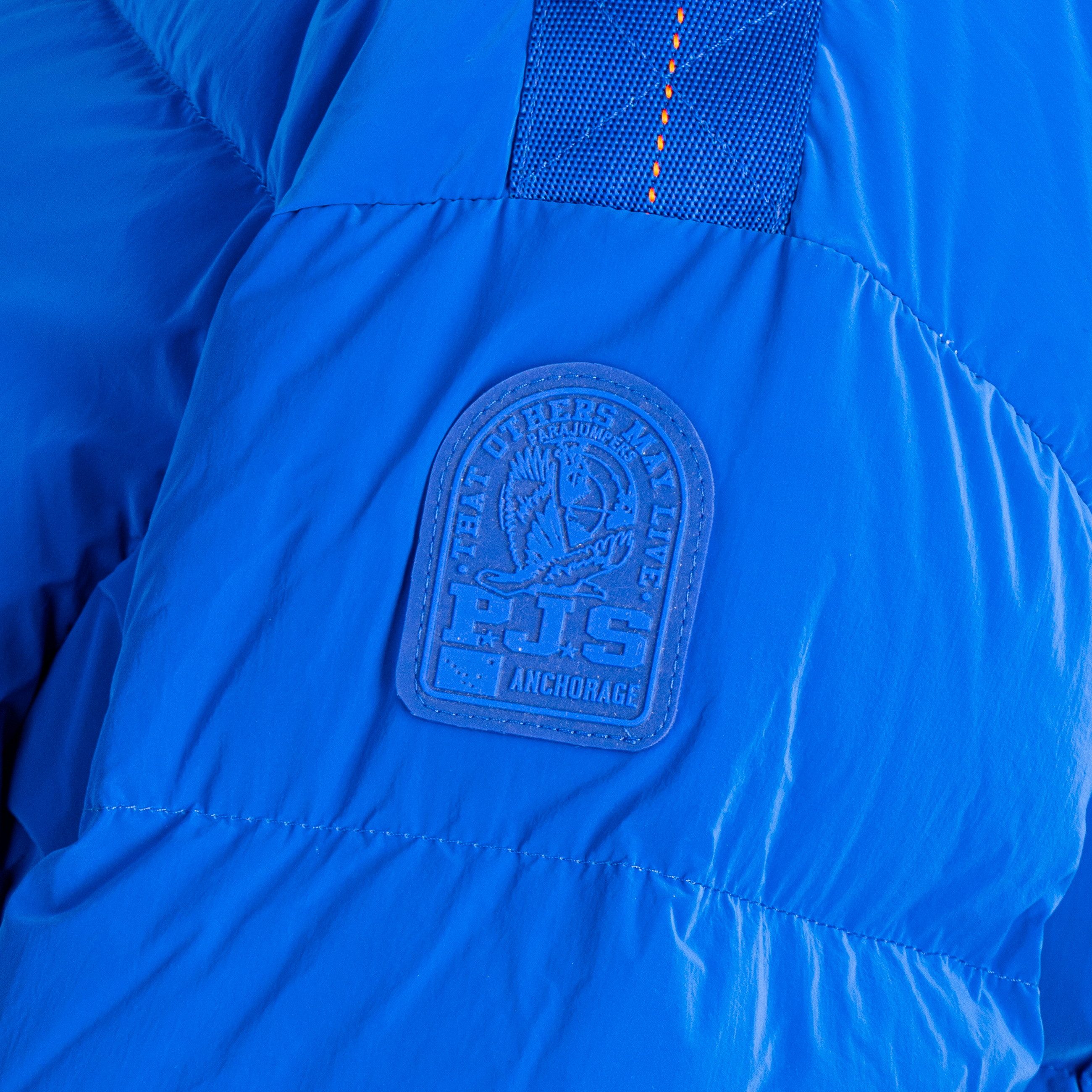 Parajumpers Daunenmantel Parajumpers PJS Damen Limited Edition PIA – frosted Kos Blue Frosted-Matte Look: laminierte Front mit samtigem Matt-Finish