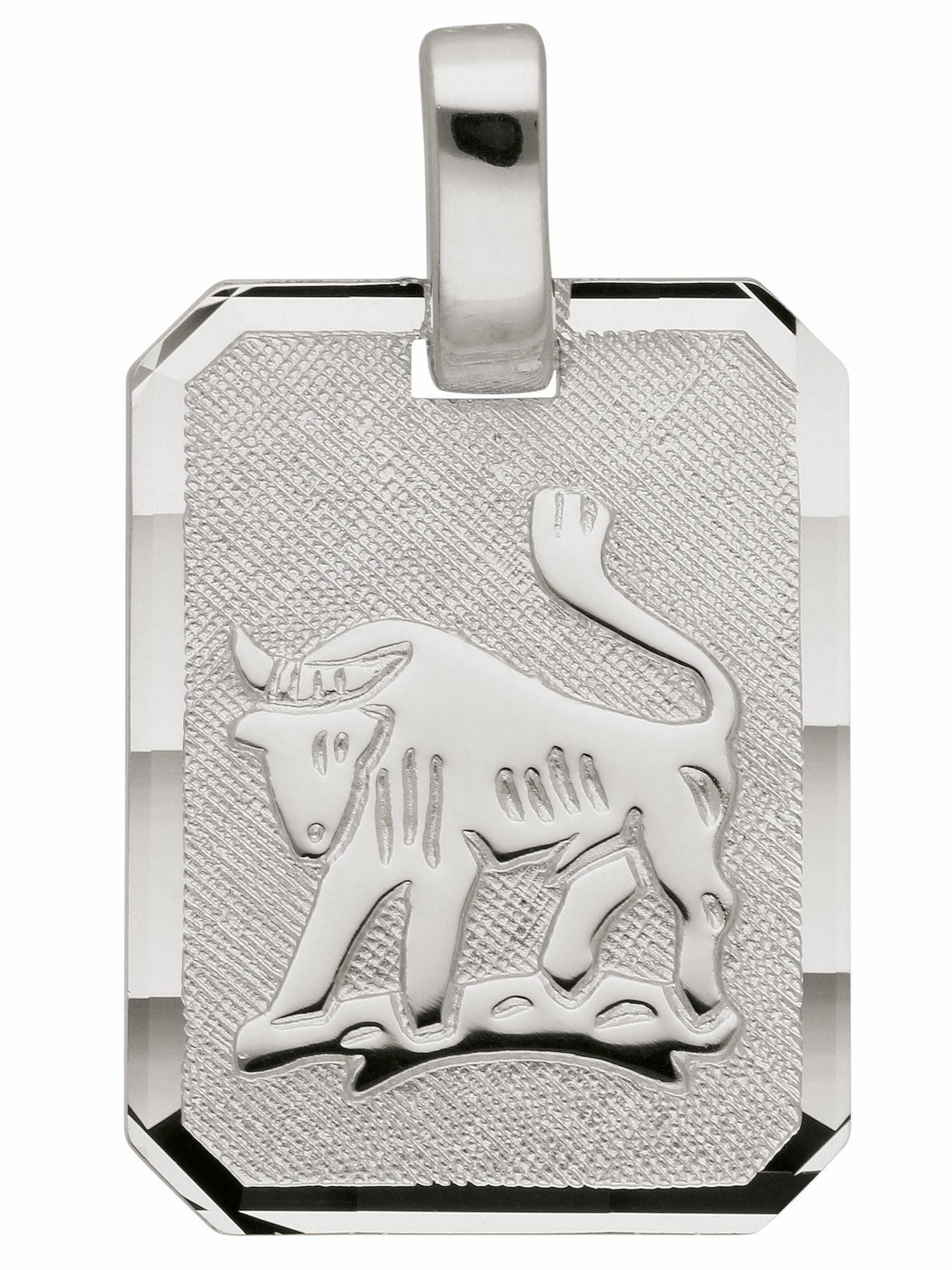 Adelia´s Kettenanhänger 925 Silber Sternzeichen Anhänger Stier, Silberschmuck für Damen & Herren