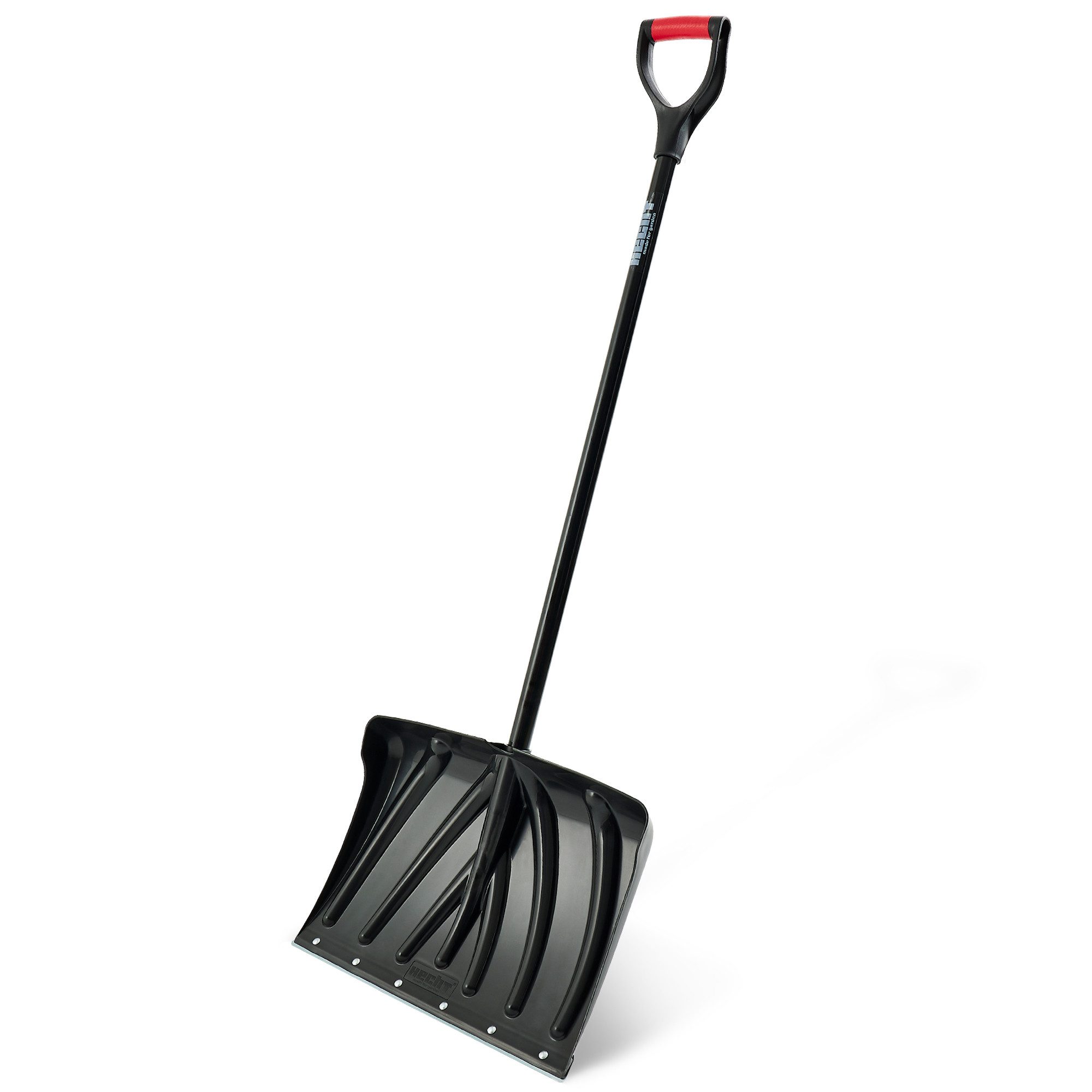 Hecht Schneeschieber 460 GT Schneeschaufel mit Stahlkante & Kunststoffschild, 46 cm Arbeitsbreite, mit 106 cm langem Stiel, (1-tlg), Schneeräumer für Gehweg, Einfahrt & Hof, Winterdienst