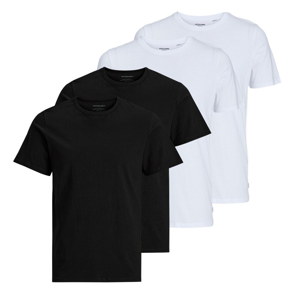T-Shirt Herren Basic T-Shirt O-Neck {4} -tlg. {4er Pack) {reguläre Passform}