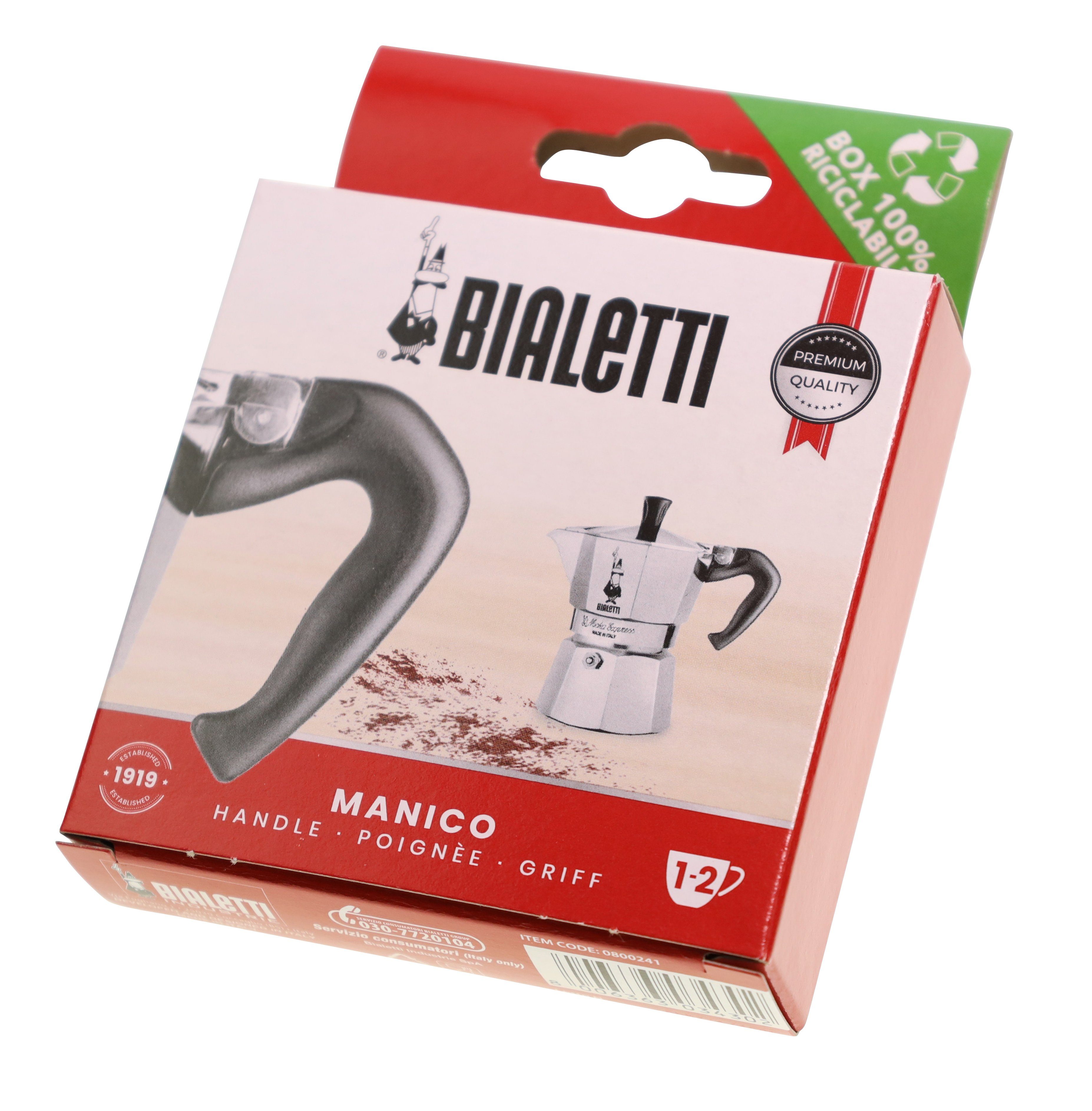BIALETTI Griff Bialetti 0800241 Griff für Moka Express 1/2 Tassen Espressomaschine