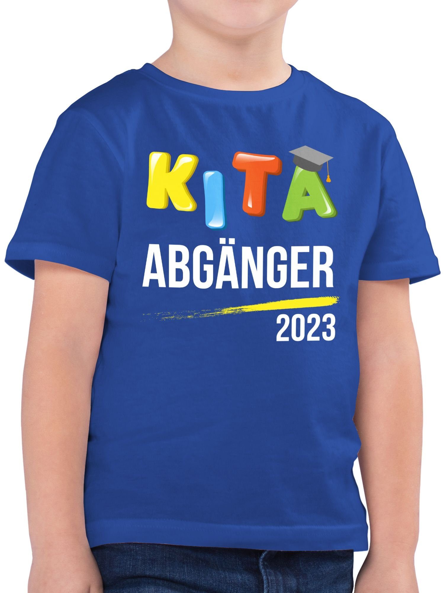 Shirtracer T-Shirt Kita Abgänger 2023 Einschulung Junge Schulanfang Geschenke 1 Royalblau