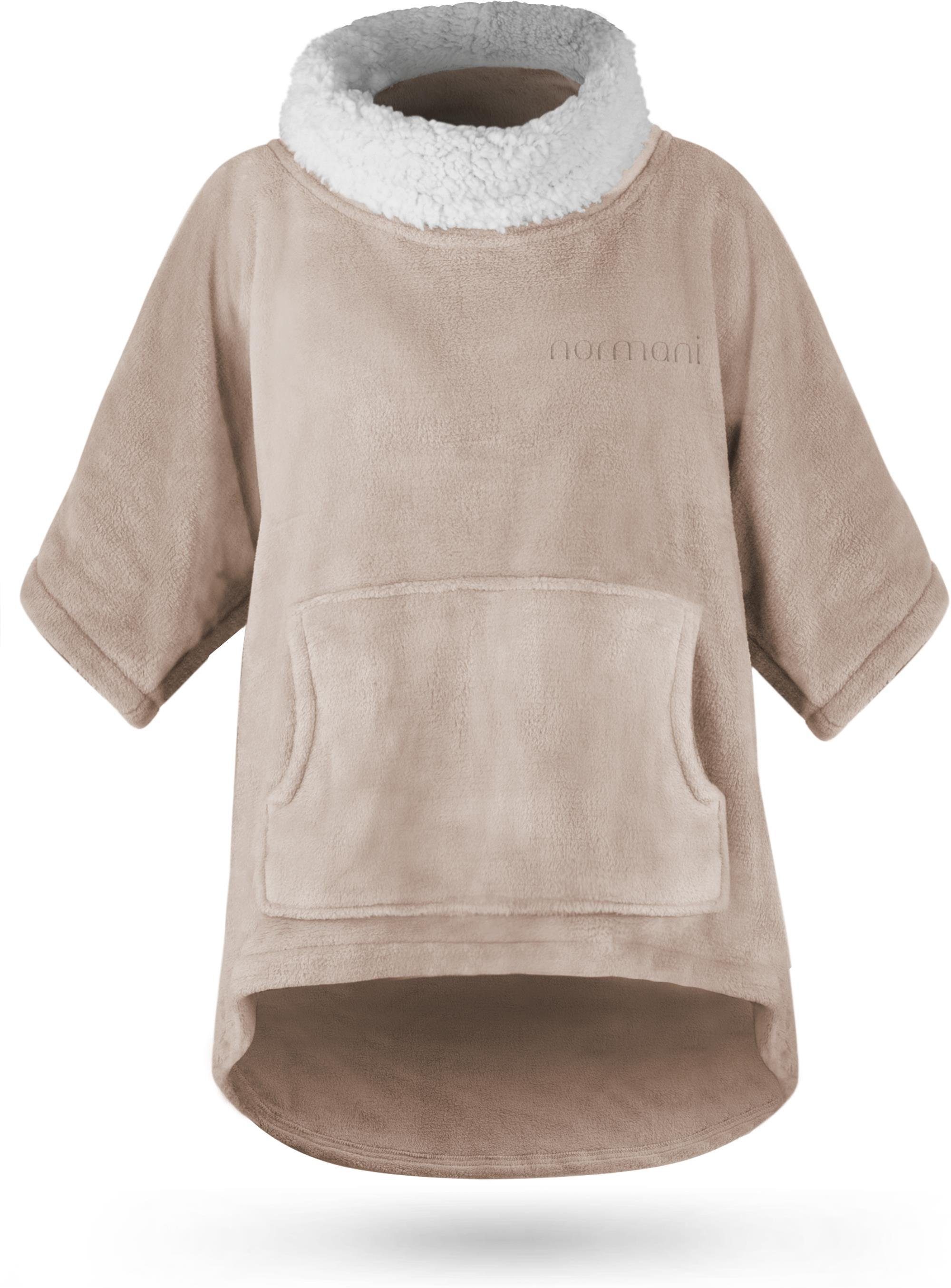 normani Oversize Weicher Beige Kuschelpullover Sweatshirt