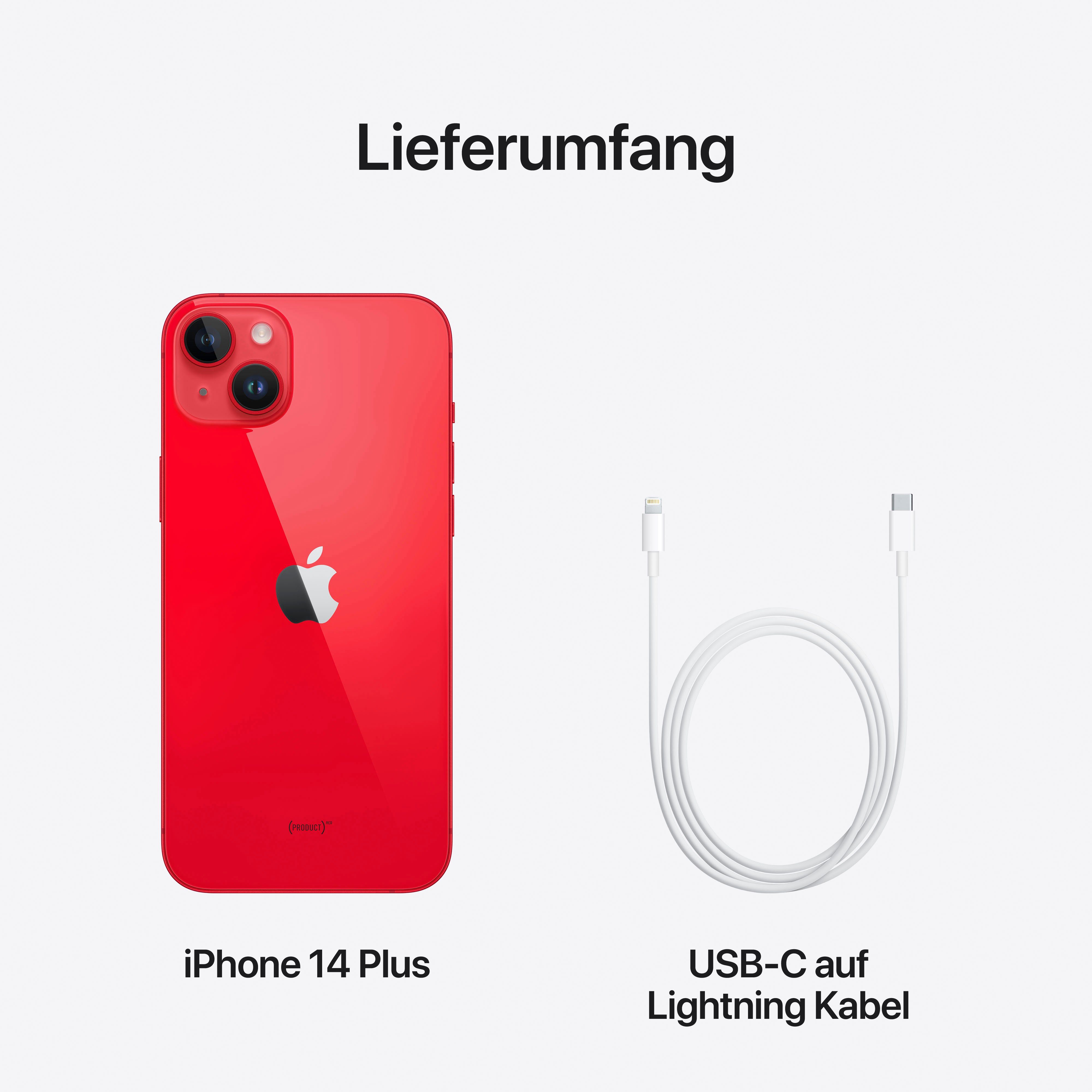 Speicherplatz, iPhone Plus cm/6,7 (17 512 12 Kamera) Zoll, Apple 14 512GB MP Smartphone red GB