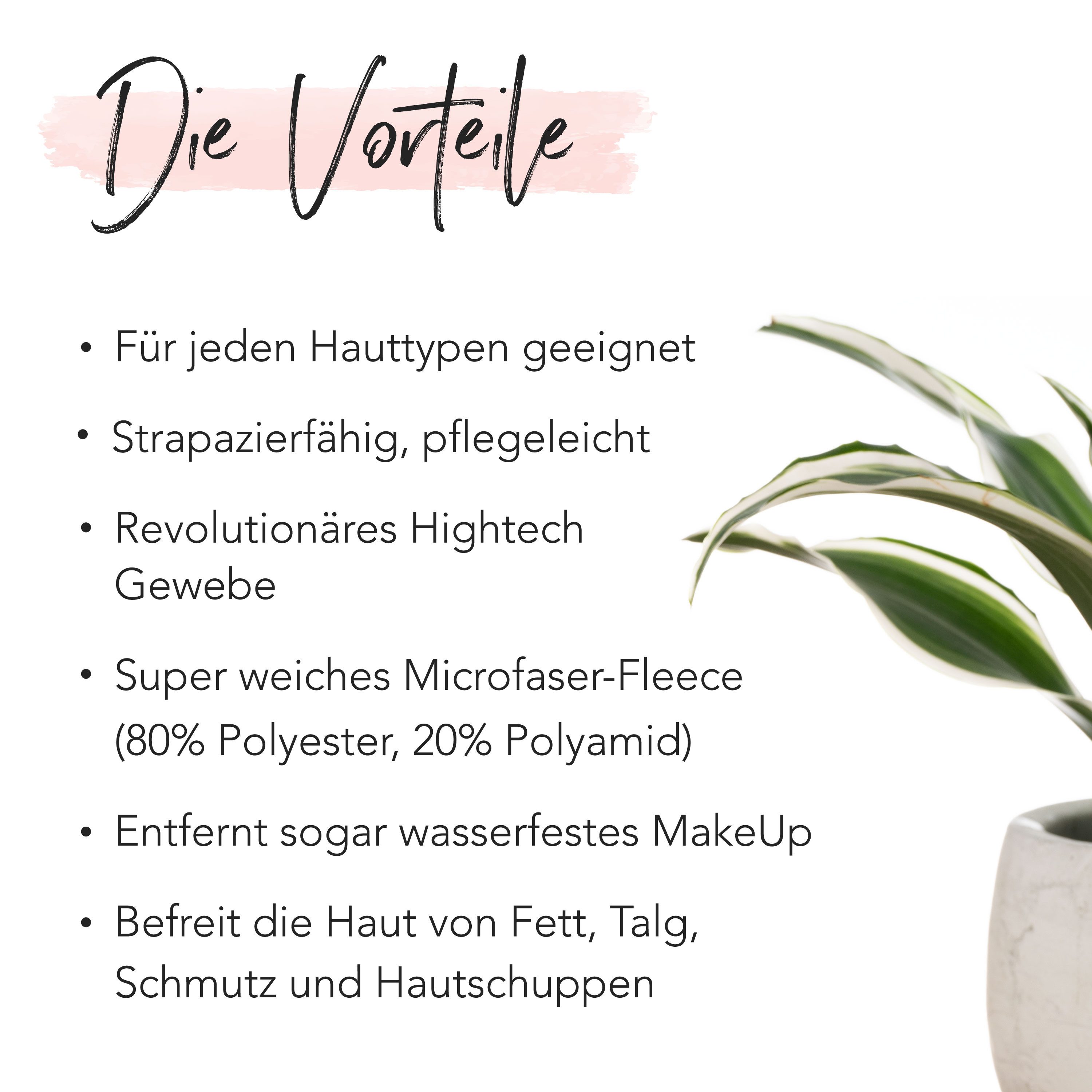 FACES OF FEY Make-up-Entferner MakeUp-Magnet Minis, Wiederverwendbare Abschminktücher - Befreit Haut von MakeUp & Schmutz