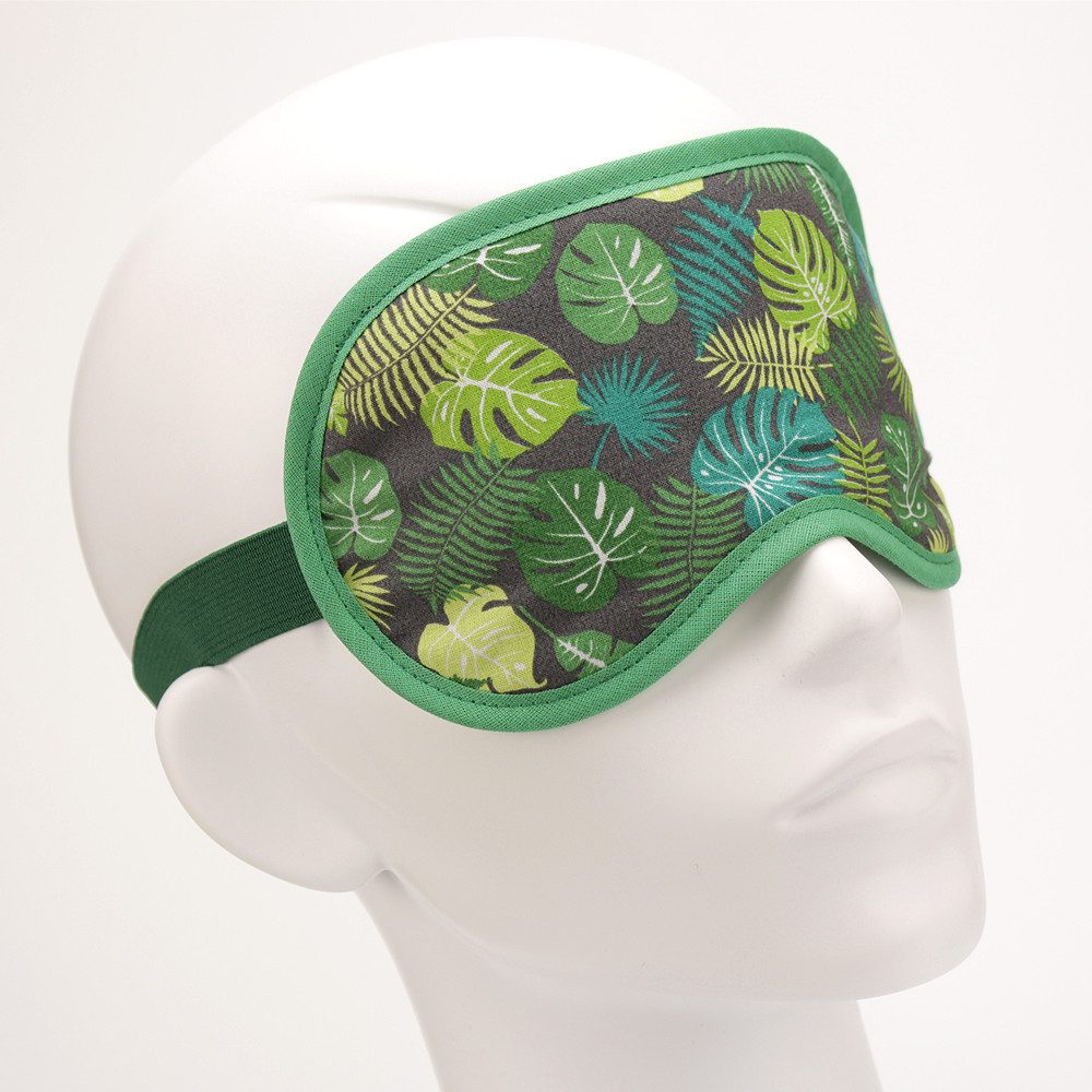 BEAZZ Schlafmaske Schlafmaske, Augenmaske, Schlafbrille - Farne, Bequem - Perfekte Abdunklung, 1-tlg., HANDMADE IN GERMANY