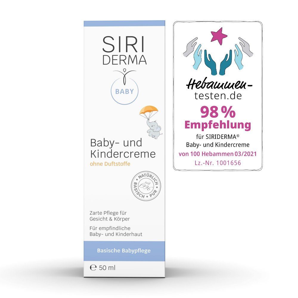Hautcreme Kindercreme Duftstoffe ml, Siriderma bei geeignet Baby ohne Auch 50 Babyakne Siriderma und