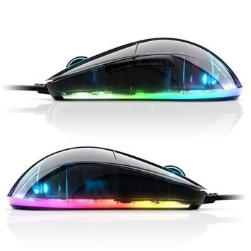 Endgame Gear XM1 RGB Gaming Maus Gaming-Maus (PixArt-Sensor PMW3389 mit 16.000 CPI, RGB-Beleuchtet)