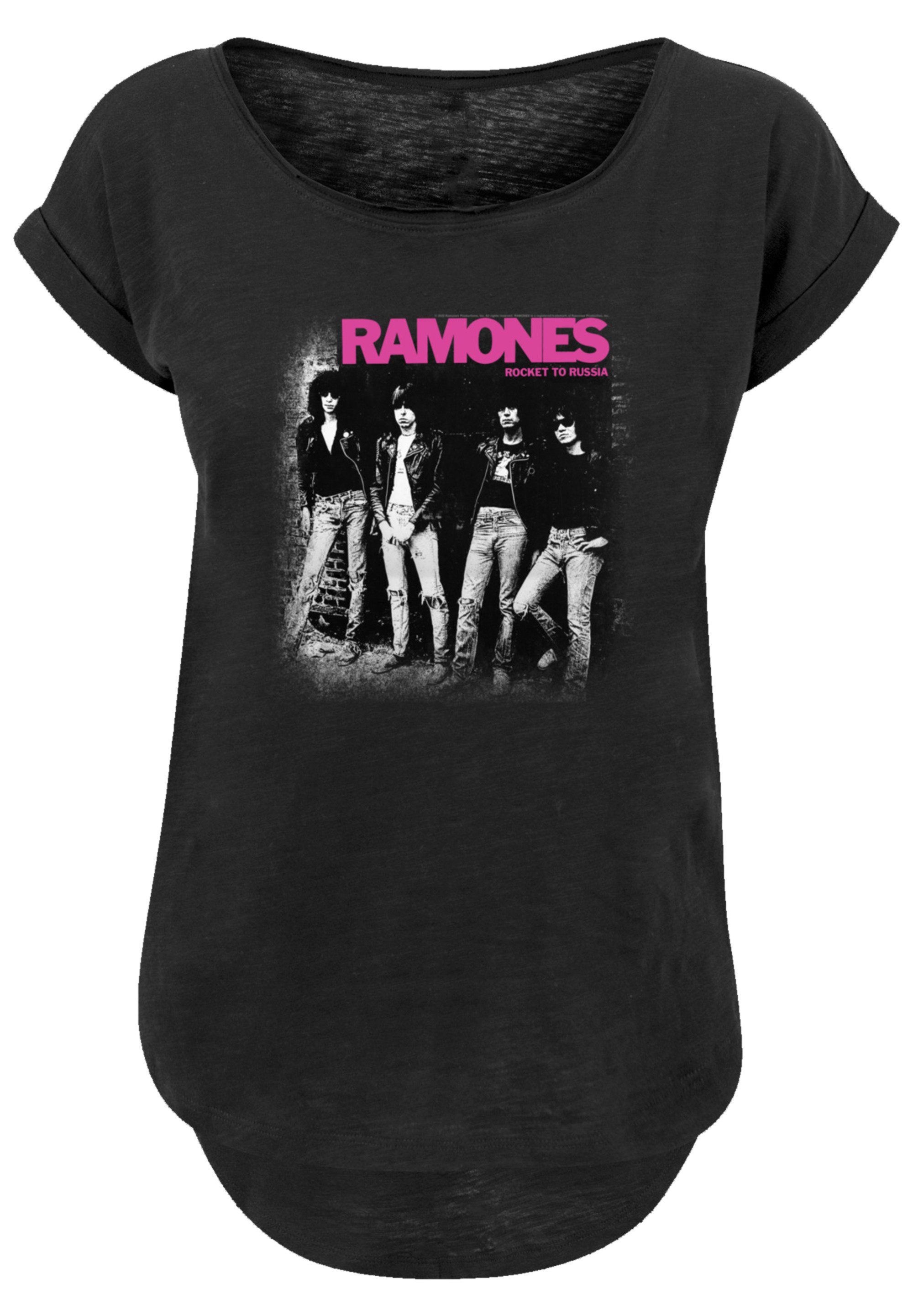 F4NT4STIC T-Shirt Ramones Qualität, Russia Faded Musik Premium Rock-Musik To Band, Band Rocket Rock