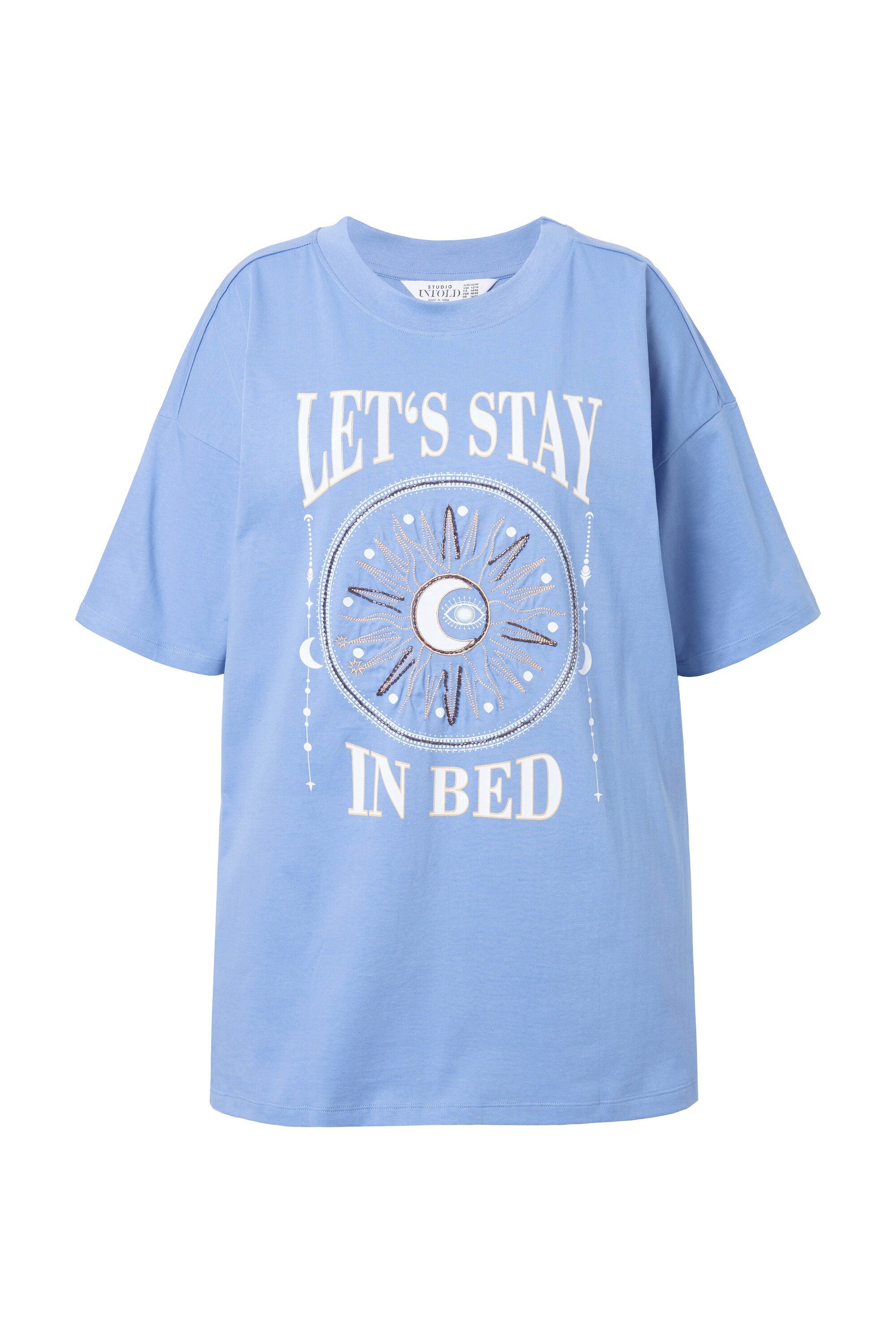 Studio Untold T-Shirt T-Shirt oversized Metallic-Print günstig online kaufen