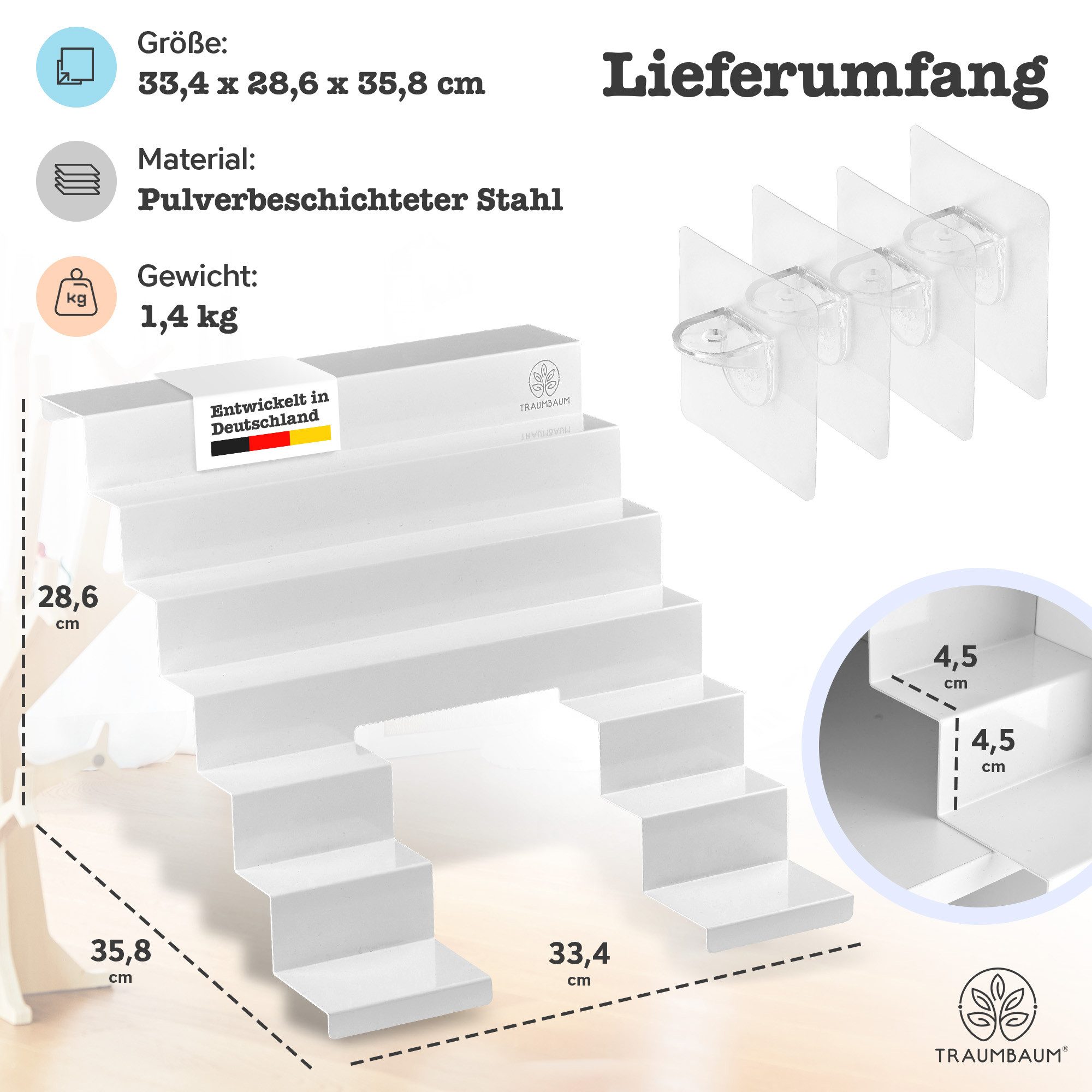 TRAUMBAUM® Kinderregal Tonie Regal als Einsatz für IKEA KALLAX, vollständig magnetisch – Bild 5 von 5