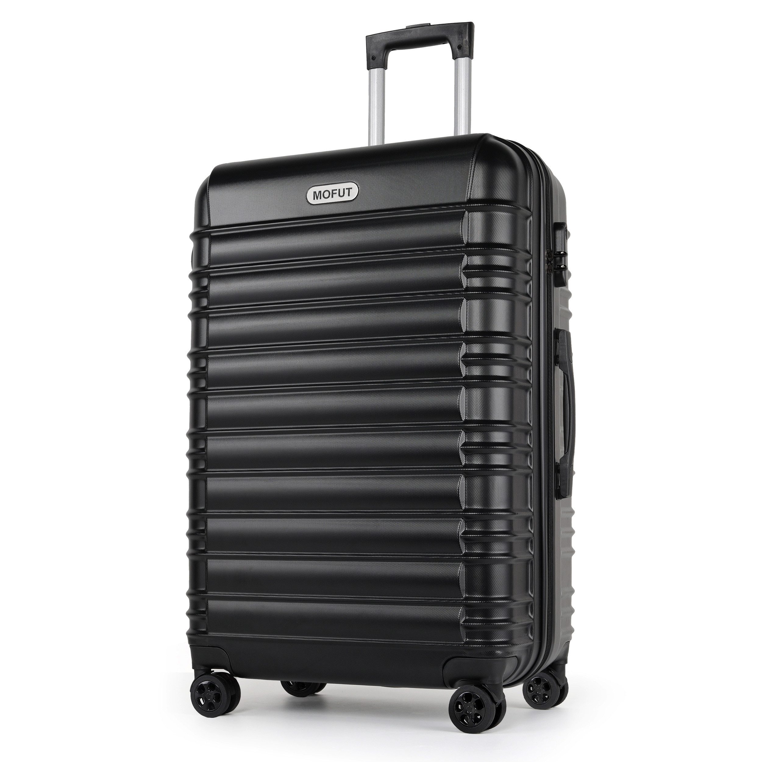 MoFut Hartschalen-Trolley Reisekoffer Trolley Großer Koffer Handgepäck Hartschale aus ABS, 4 Rollen, Trolley Handgepäck Große Kapazität mit 4 Rollen und Zahlenschloss