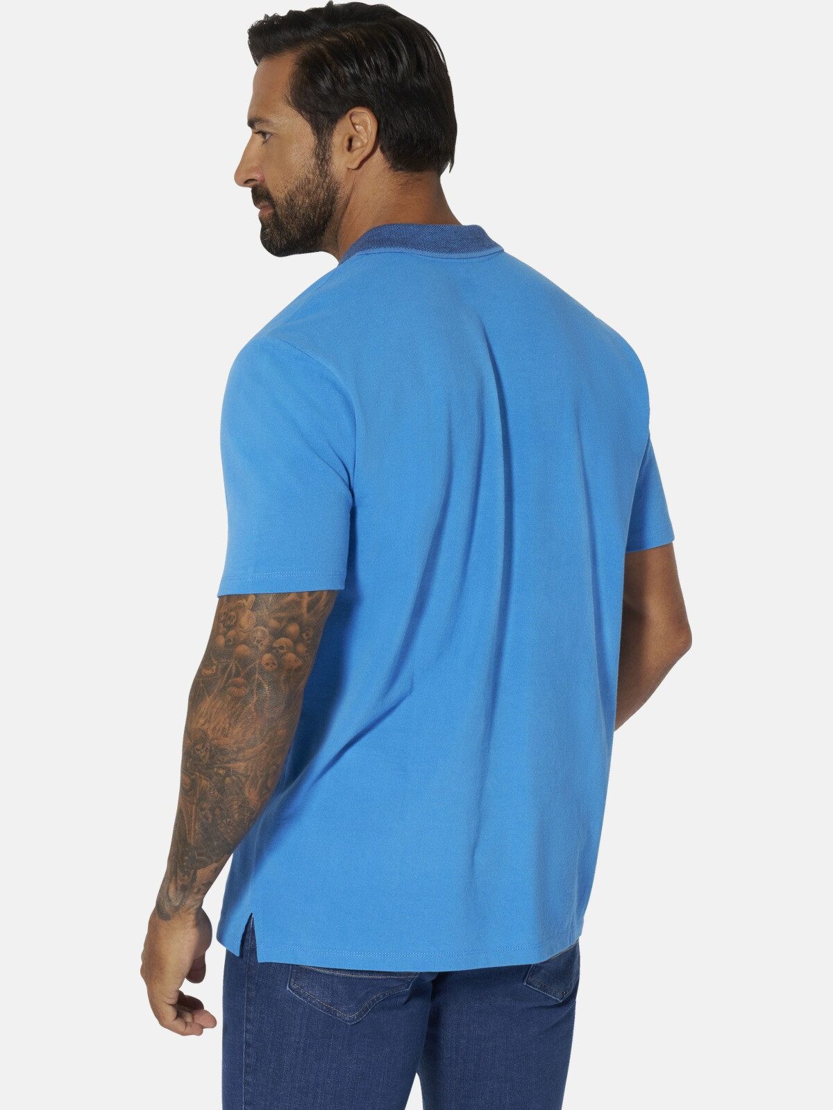 Jan Vanderstorm Poloshirt MORLAN mit Kontrastdetails günstig online kaufen