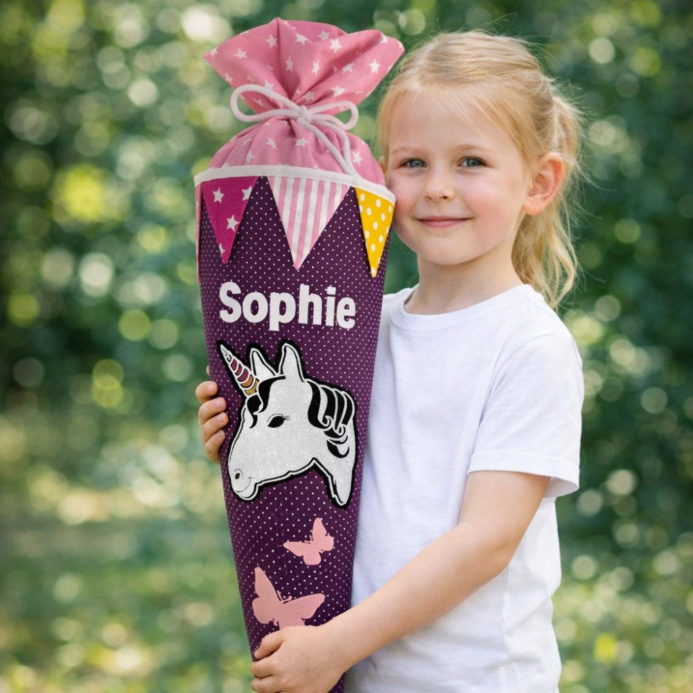 windeltou - MACH DEINS DRAUS Schultüte Stoffschultüte – Zuckertüte aus Stoff 35, 70 o. 85 cm, nachhaltig